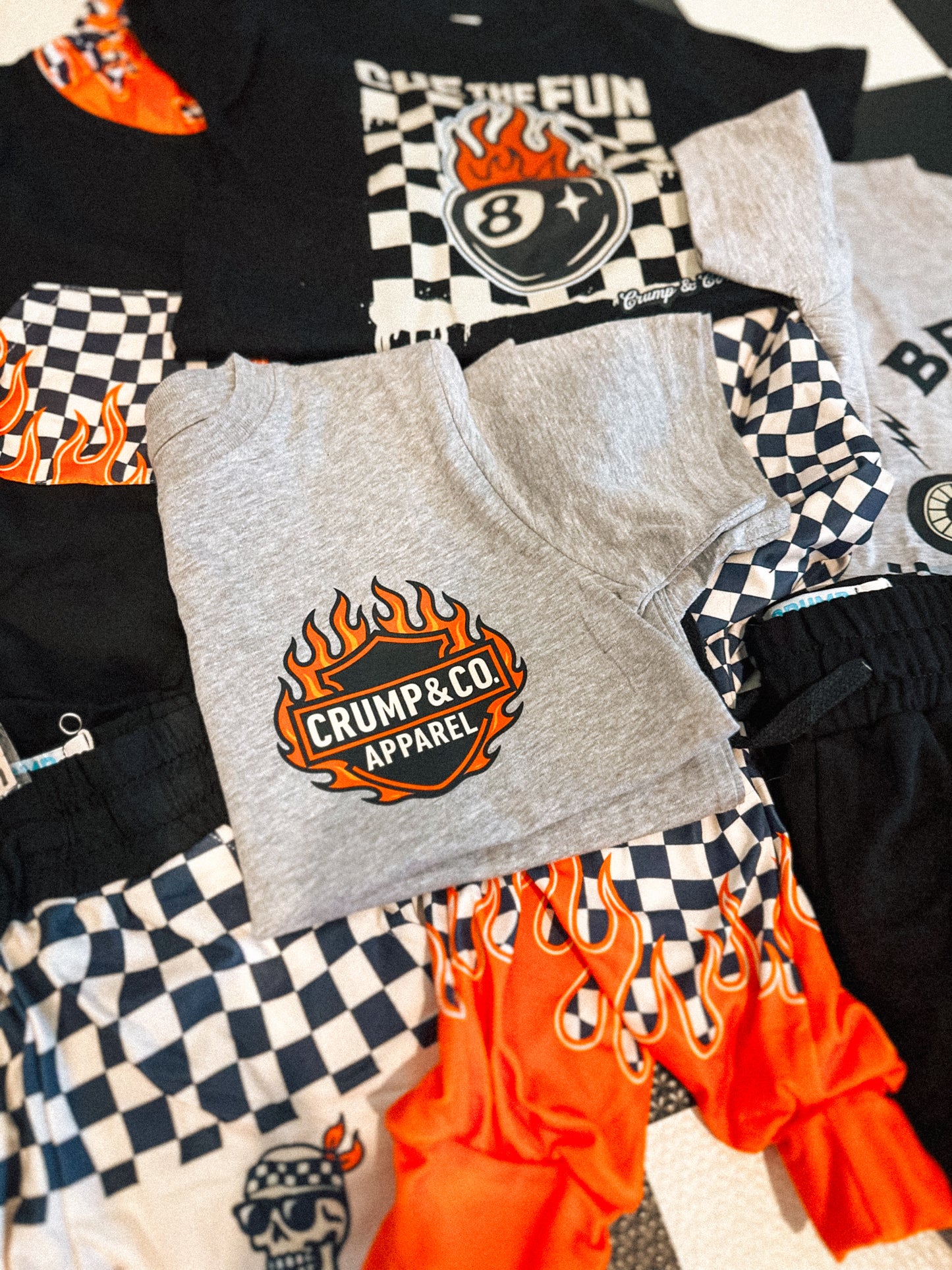 Crump & Co. Flame | Heather Grey Graphic T-shirt
