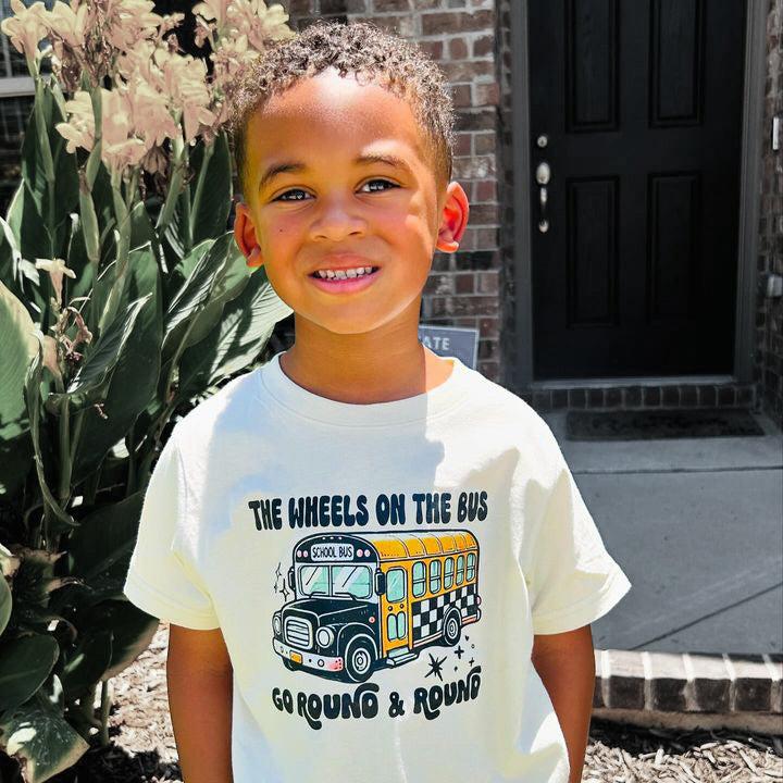 On The Bus | Neutral Graphic T-Shirt