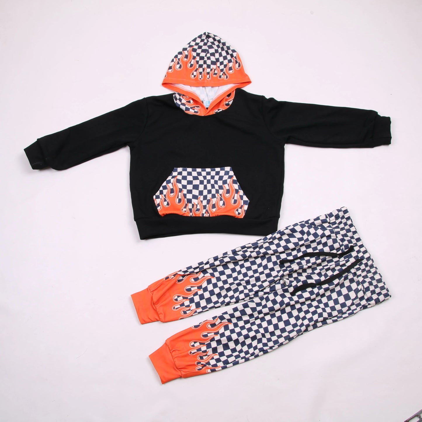 Check and Fire | Hoodie/ Jogger Set