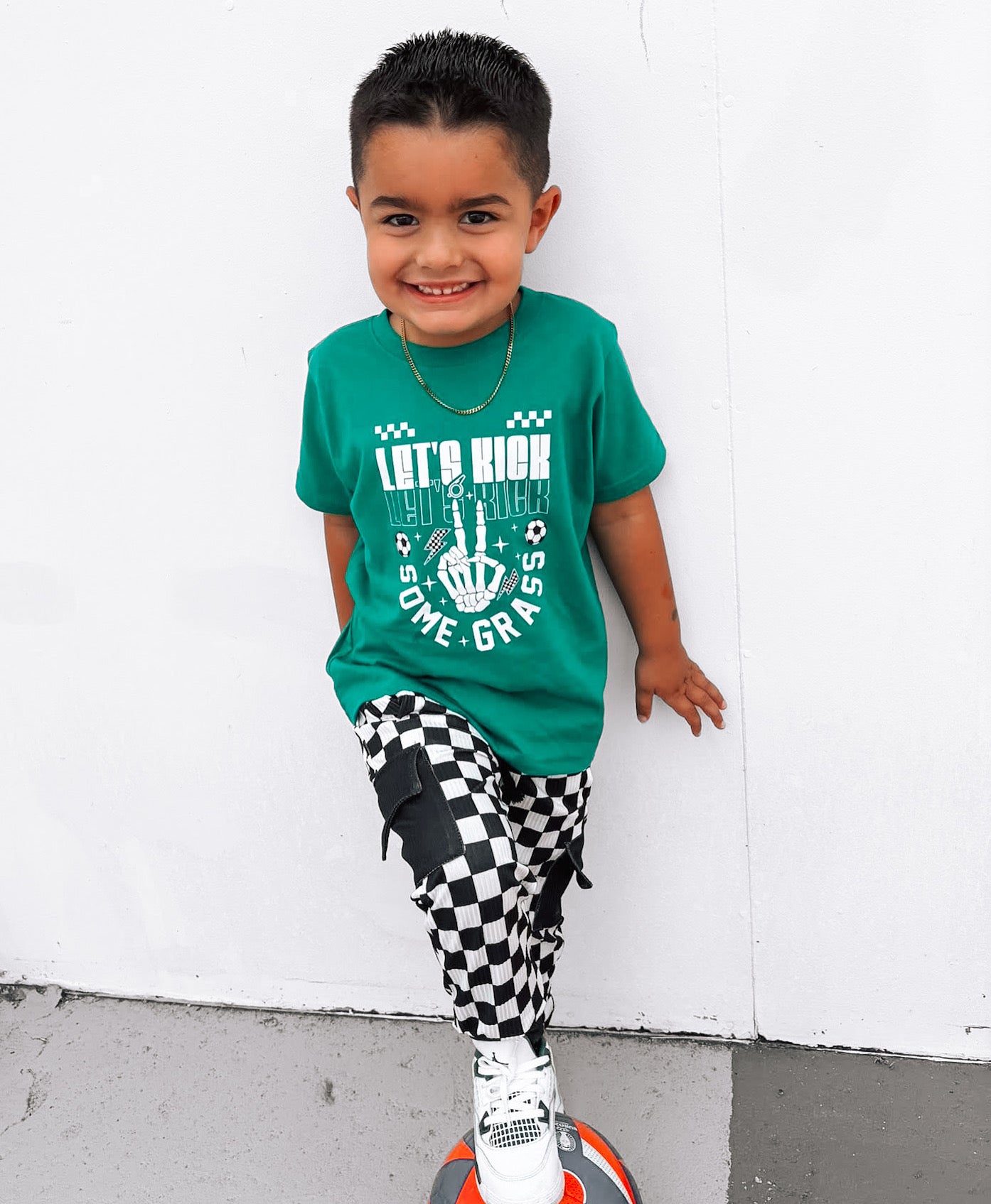 Kickin' Grass | Green Graphic T-Shirt