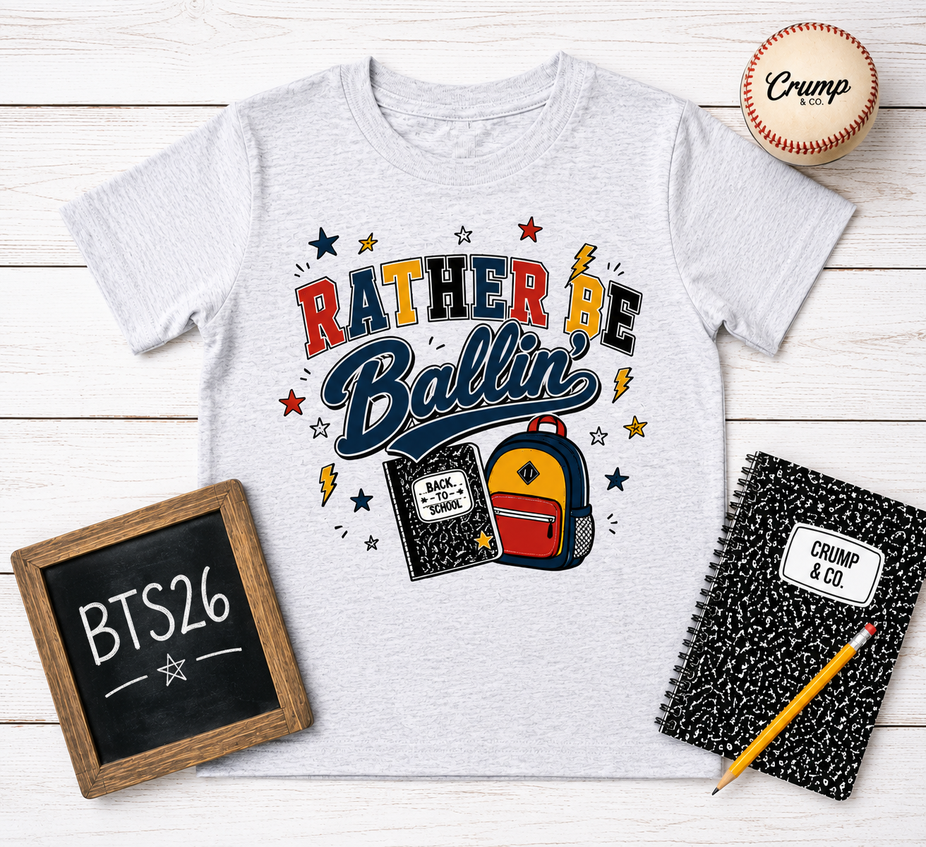 Rather Be Ballin' | Ash Graphic T-Shirt