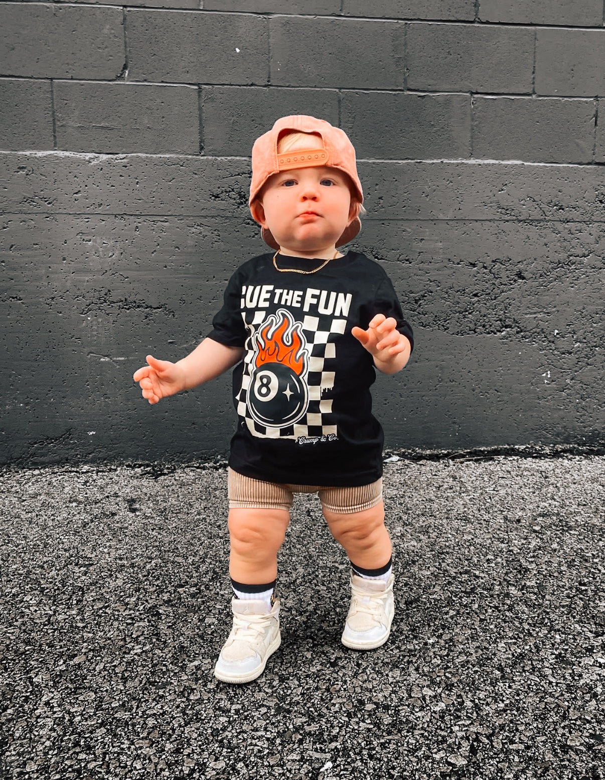 Cue The Fun | Black Graphic T-shirt