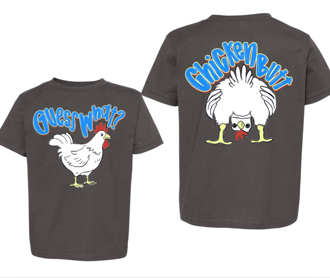 Chicken Butt| Charcoal Graphic T-Shirt
