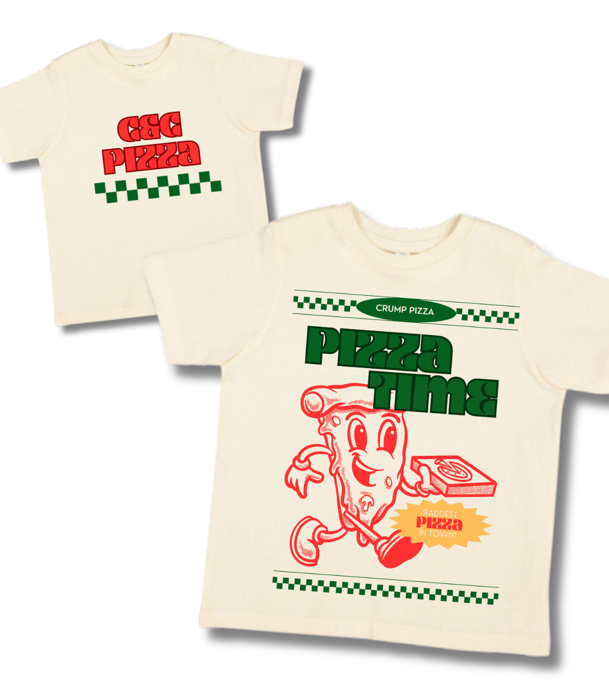 Pizza Time | Ivory Graphic T-shirt