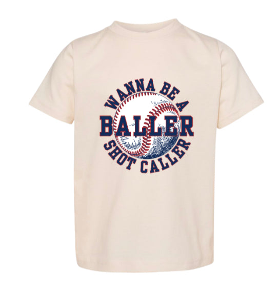 Be A Baller | Ivory Graphic T-shirt