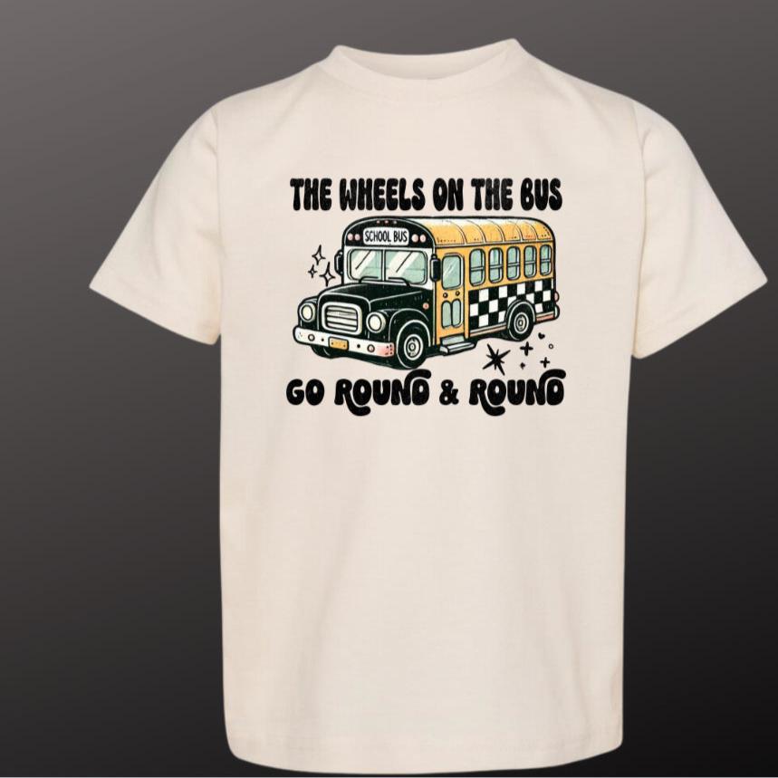 On The Bus | Neutral Graphic T-Shirt