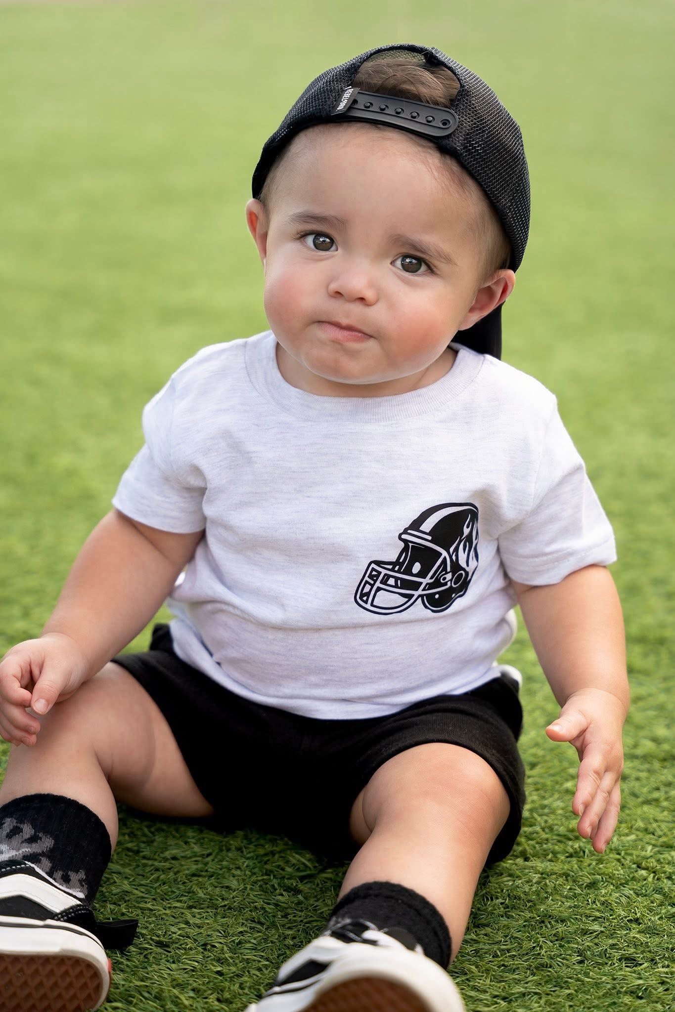 Football Elements| Ash Grey Graphic T-Shirt