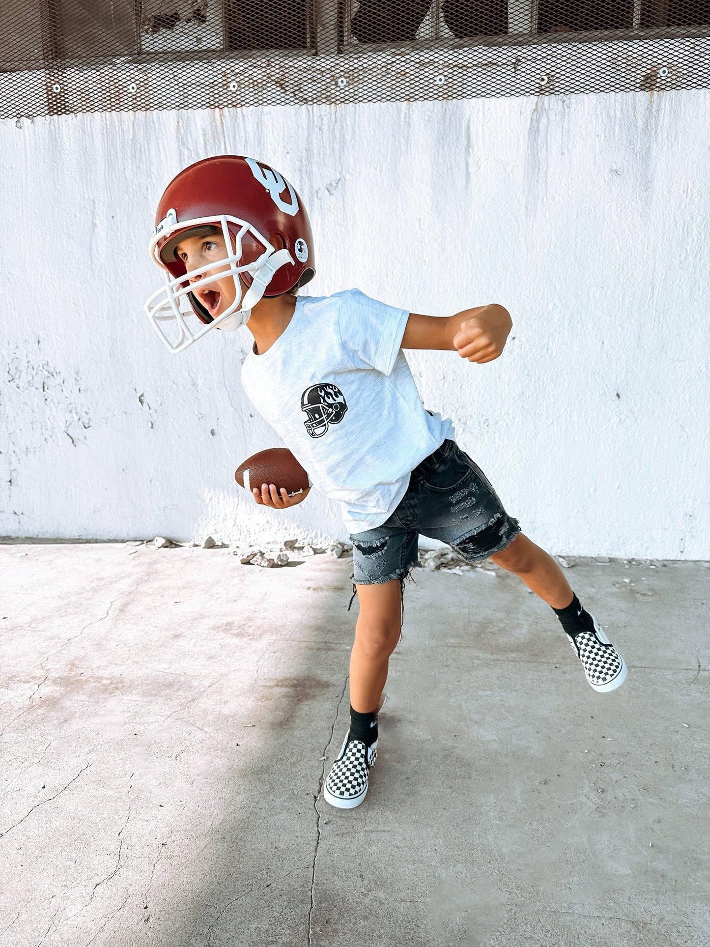 Football Elements| Ash Grey Graphic T-Shirt