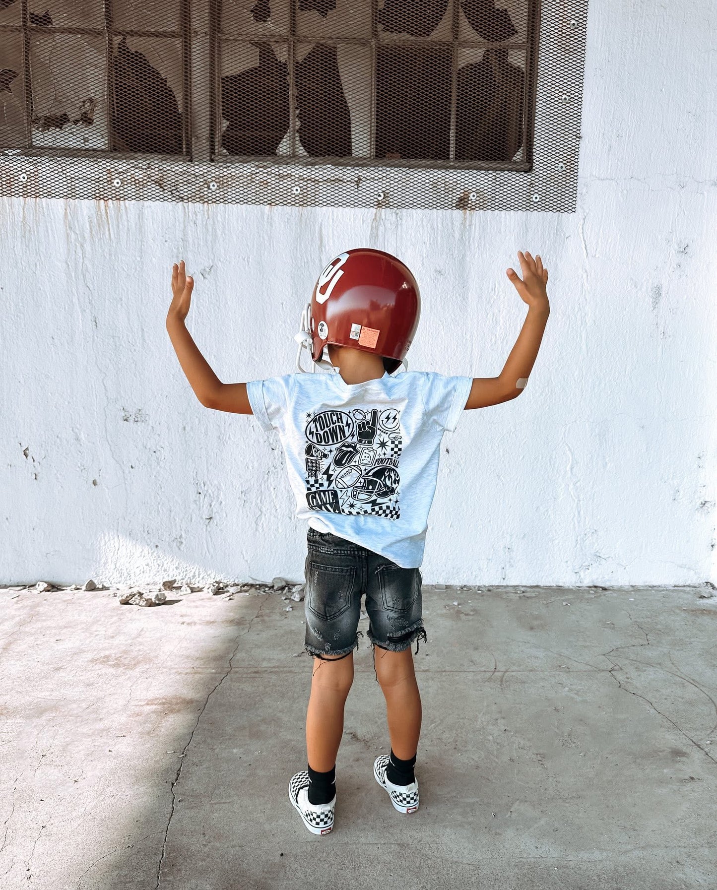 Football Elements| Ash Grey Graphic T-Shirt