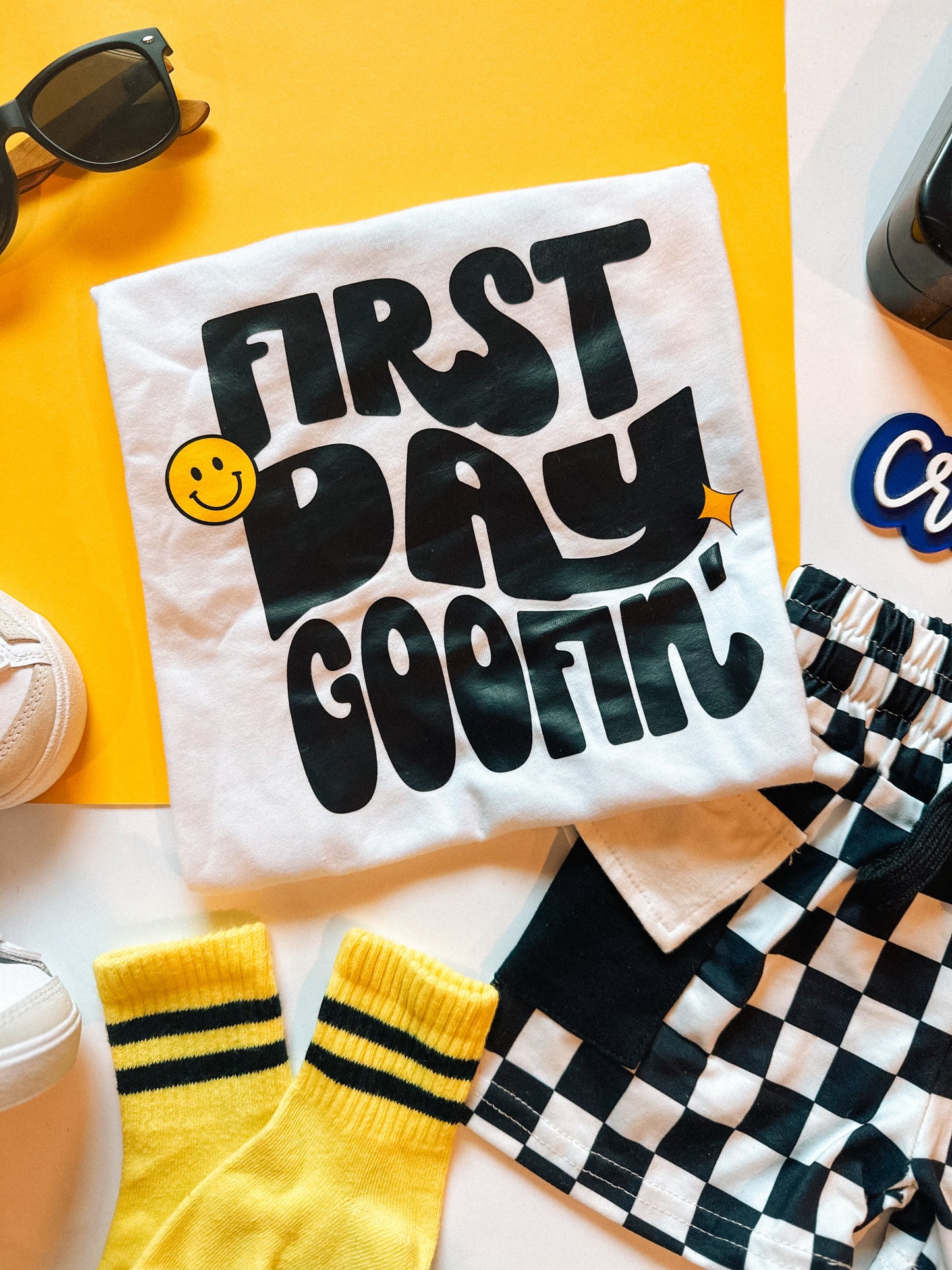 First Day | White Graphic T-shirt
