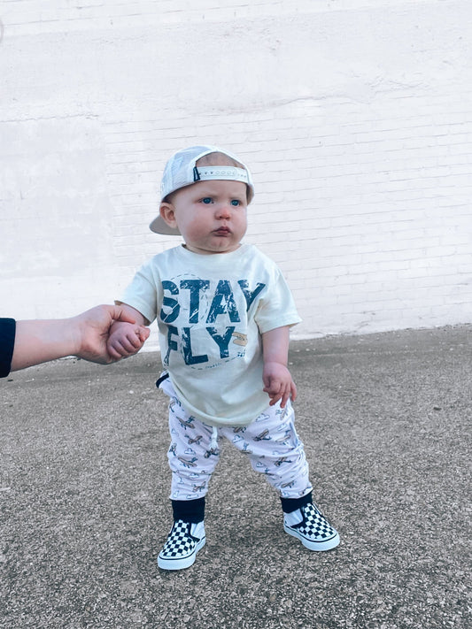 Stay Fly | Ivory Graphic T-Shirt