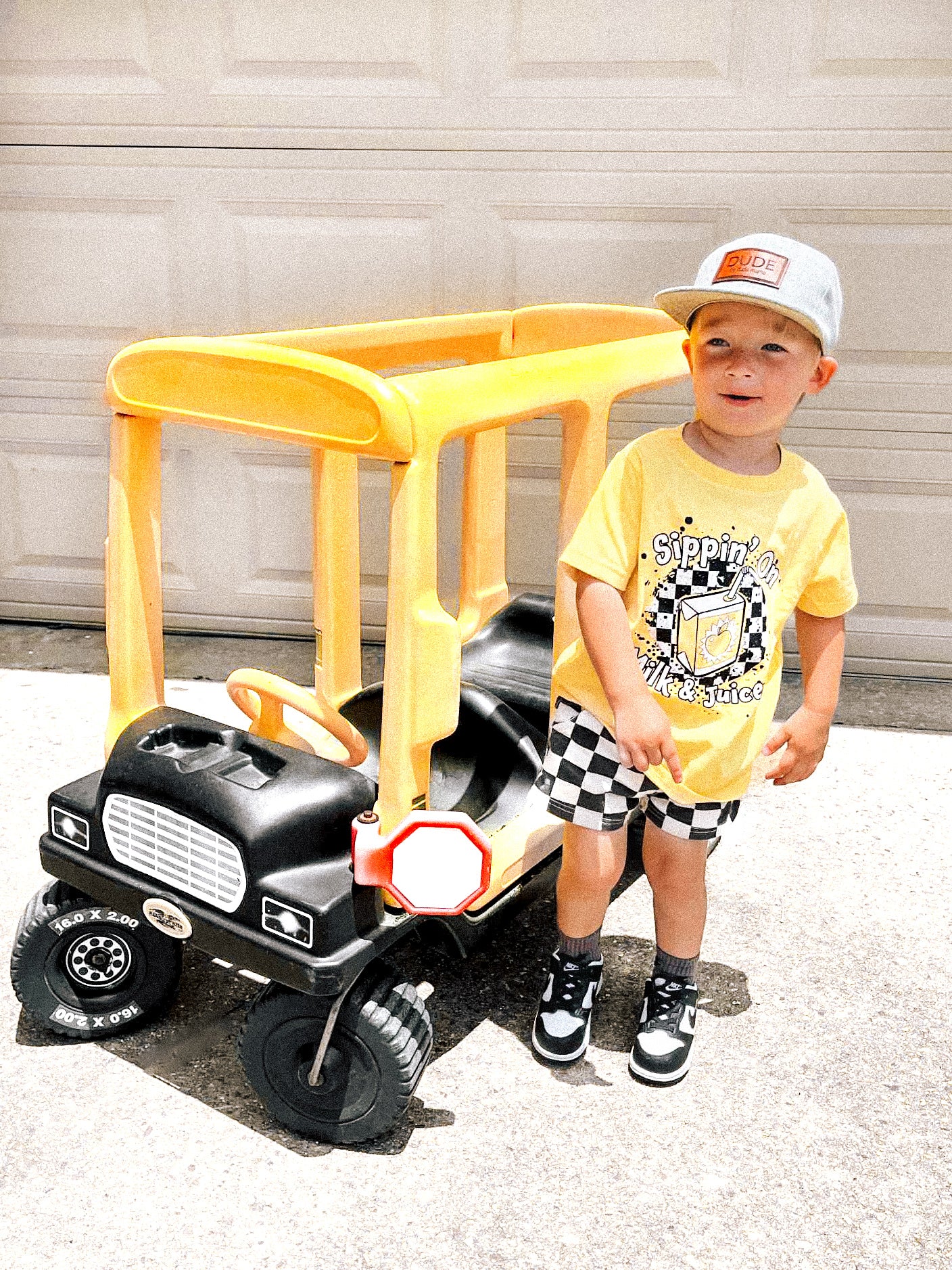 Milk & Juice | Yellow Graphic T-shirt