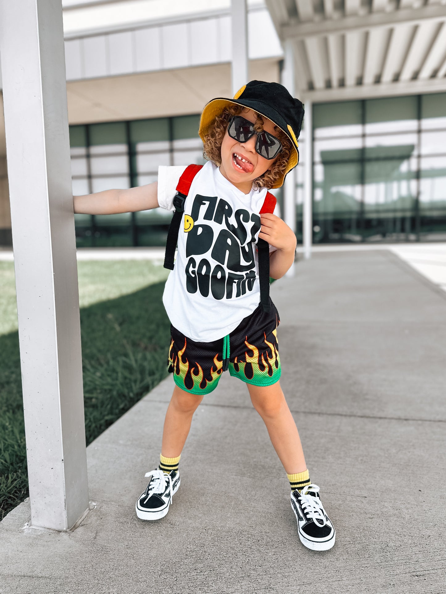 First Day | White Graphic T-shirt