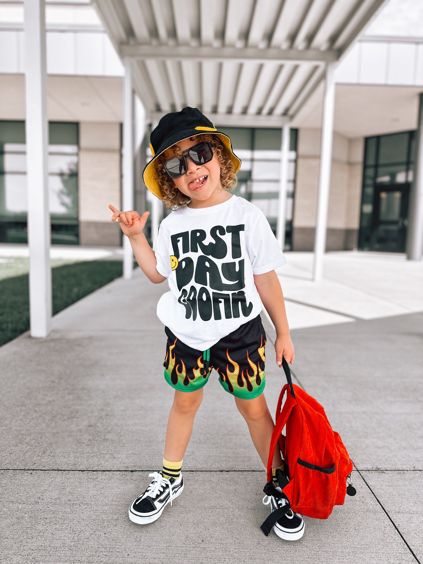 First Day | White Graphic T-shirt