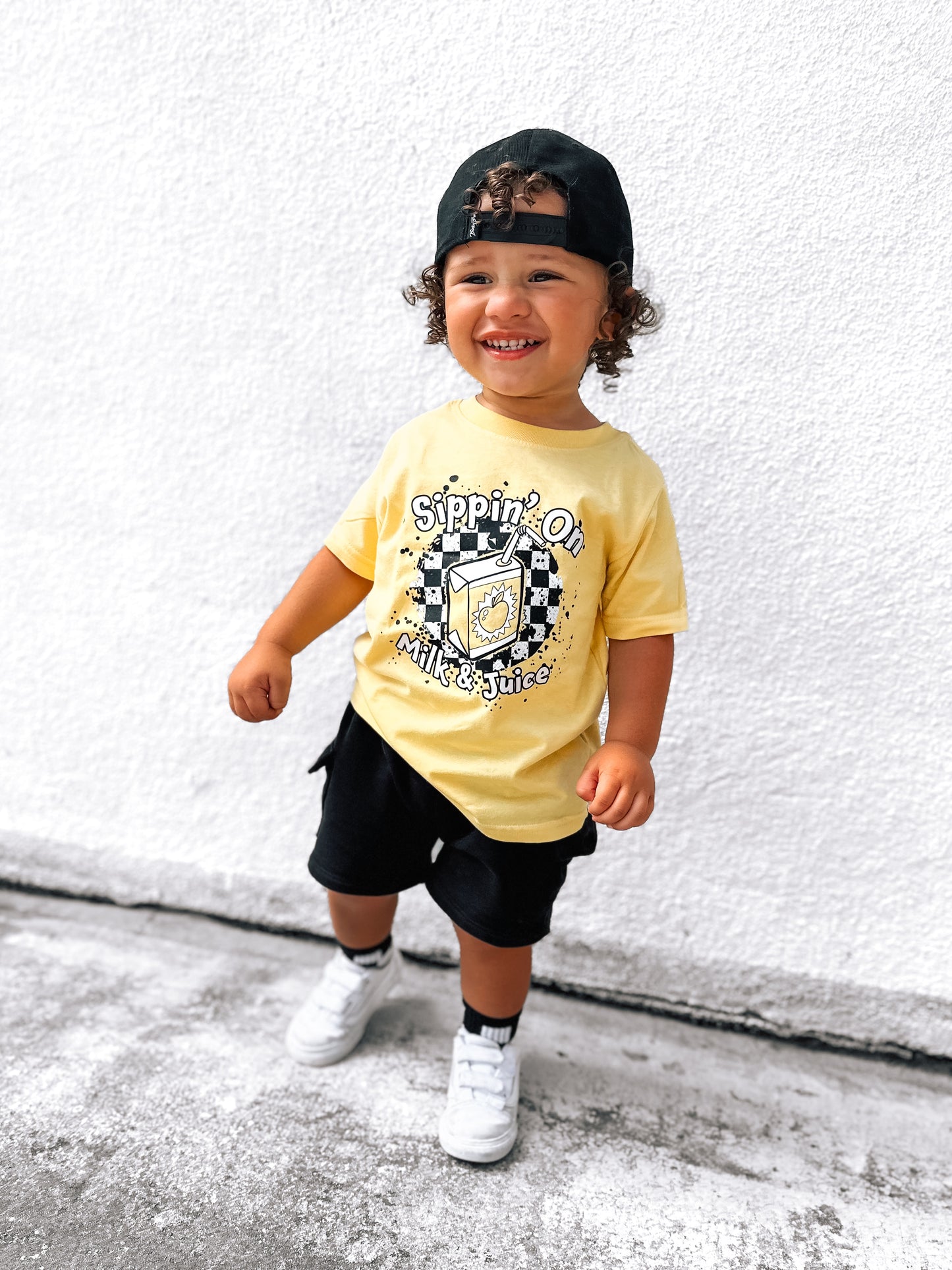 Milk & Juice | Yellow Graphic T-shirt