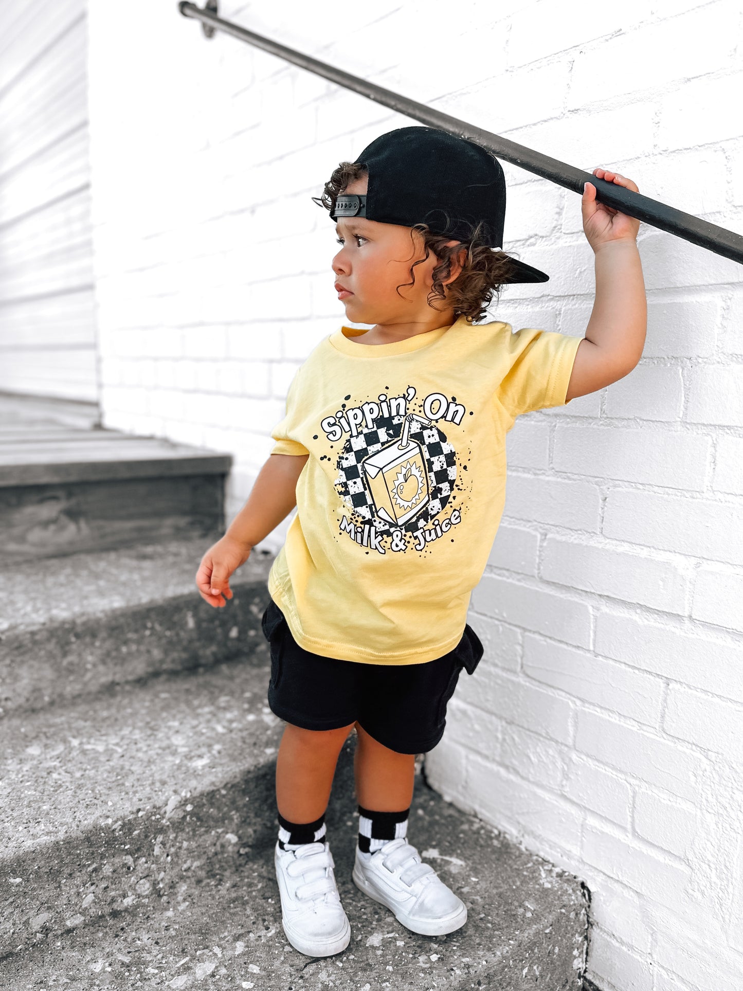 Milk & Juice | Yellow Graphic T-shirt