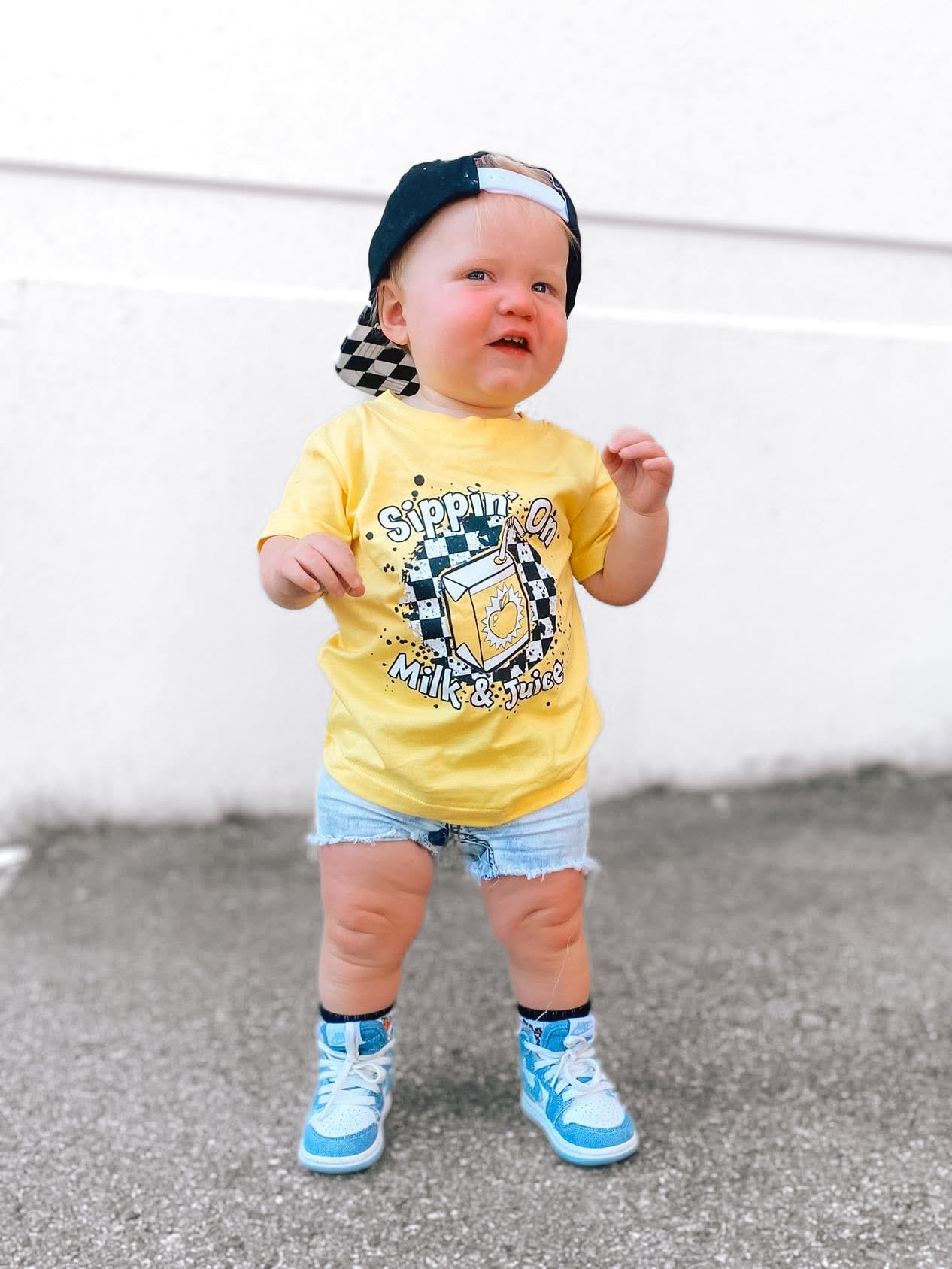 Milk & Juice | Yellow Graphic T-shirt