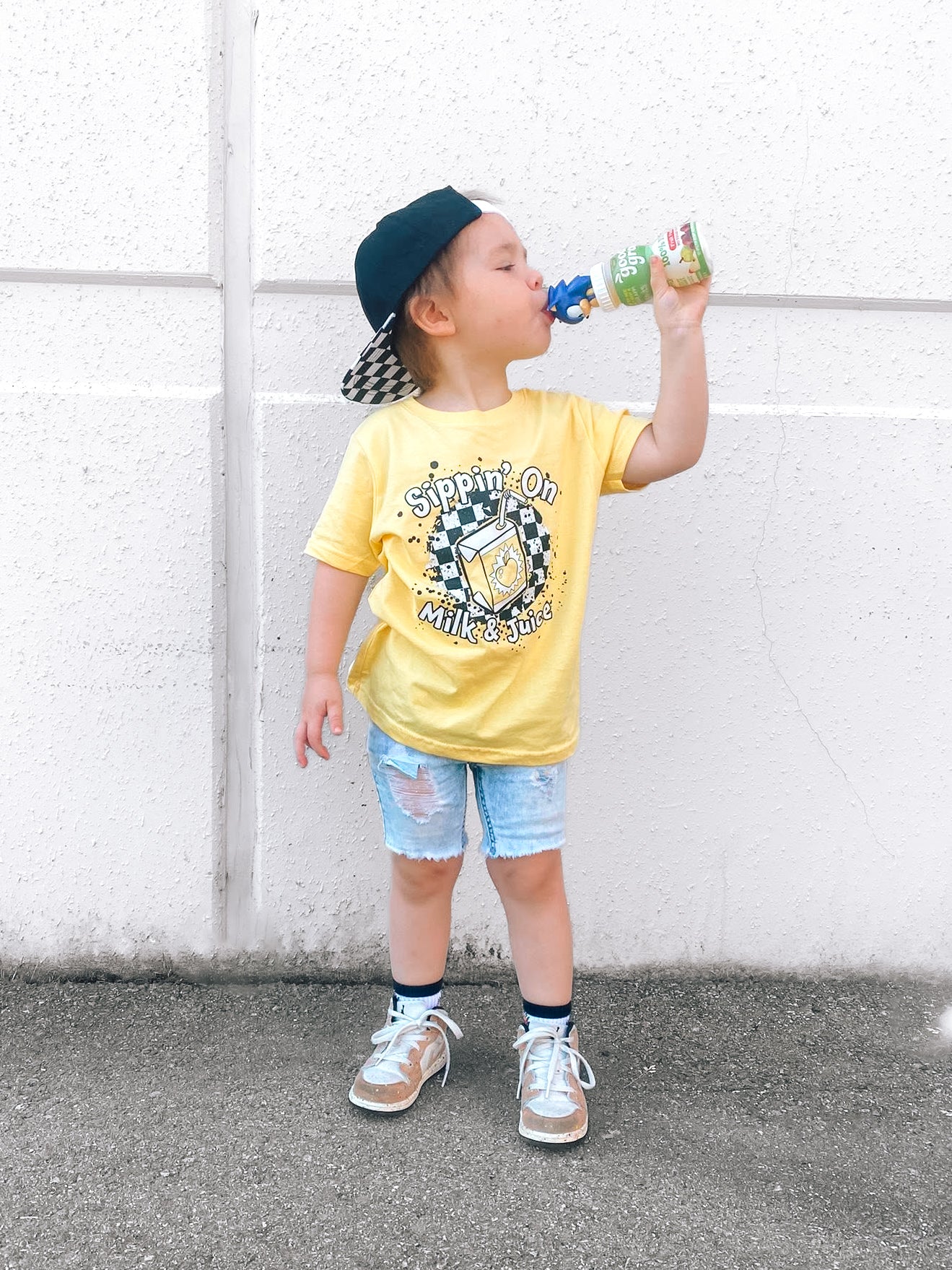 Milk & Juice | Yellow Graphic T-shirt