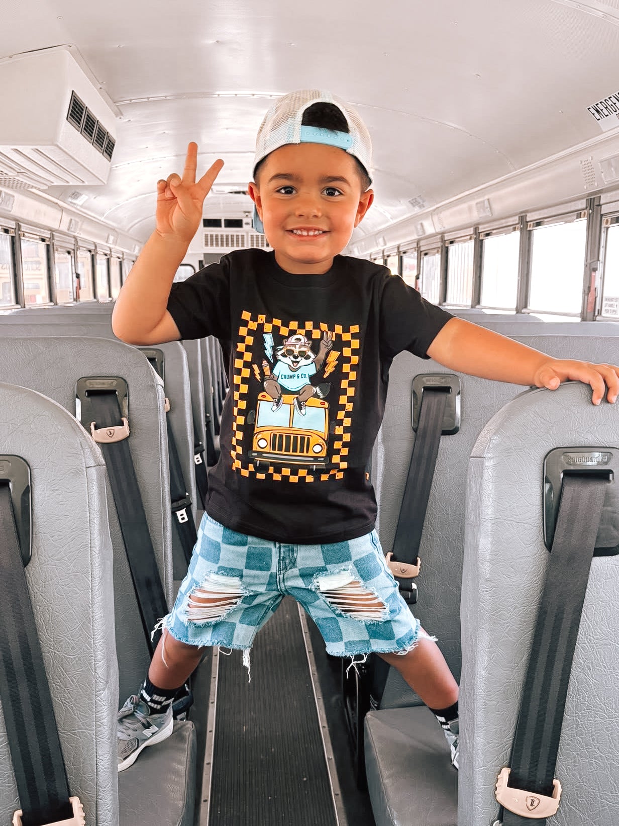 Cool Bus | Black Graphic T-shirt