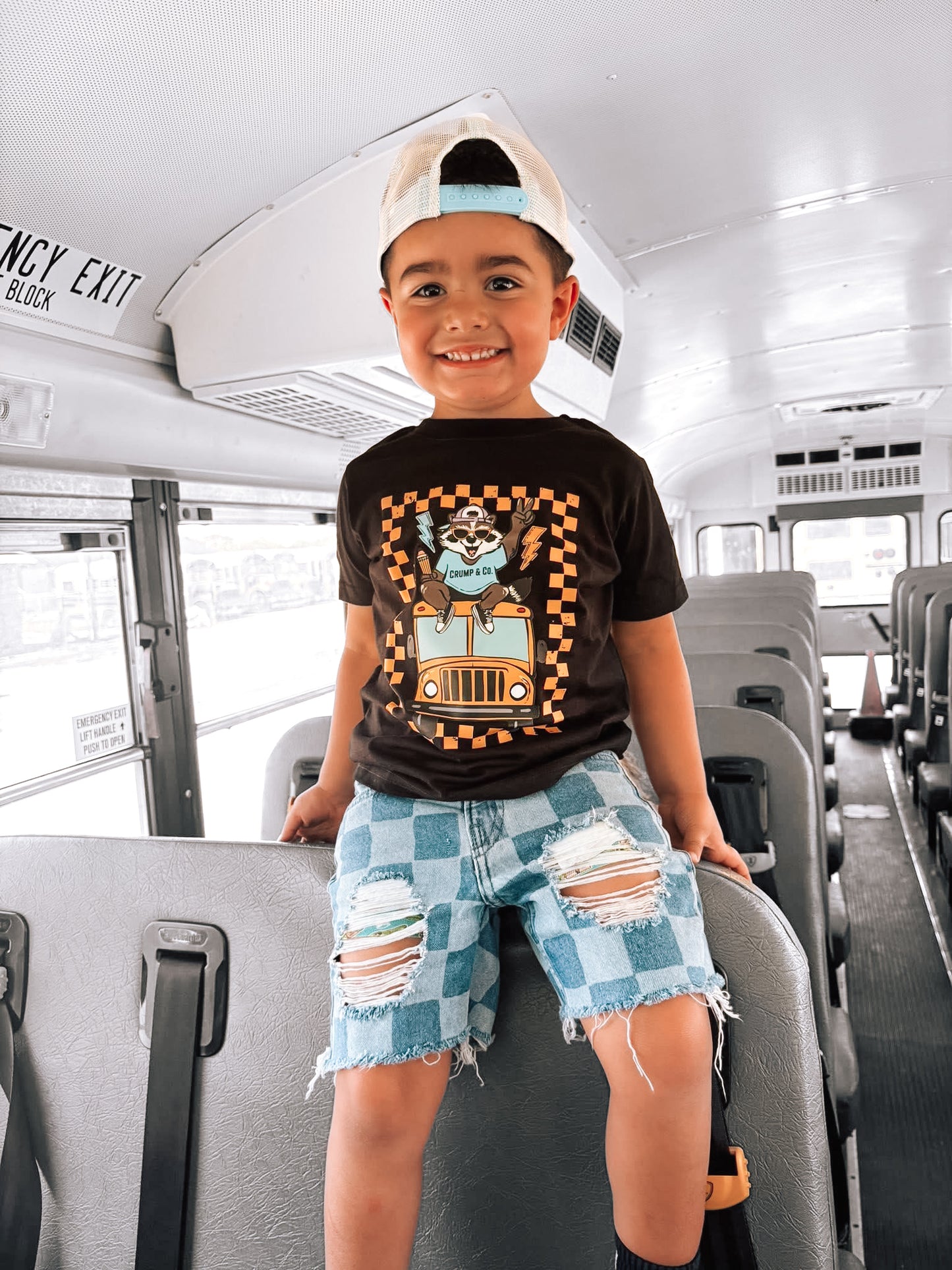 Cool Bus | Black Graphic T-shirt