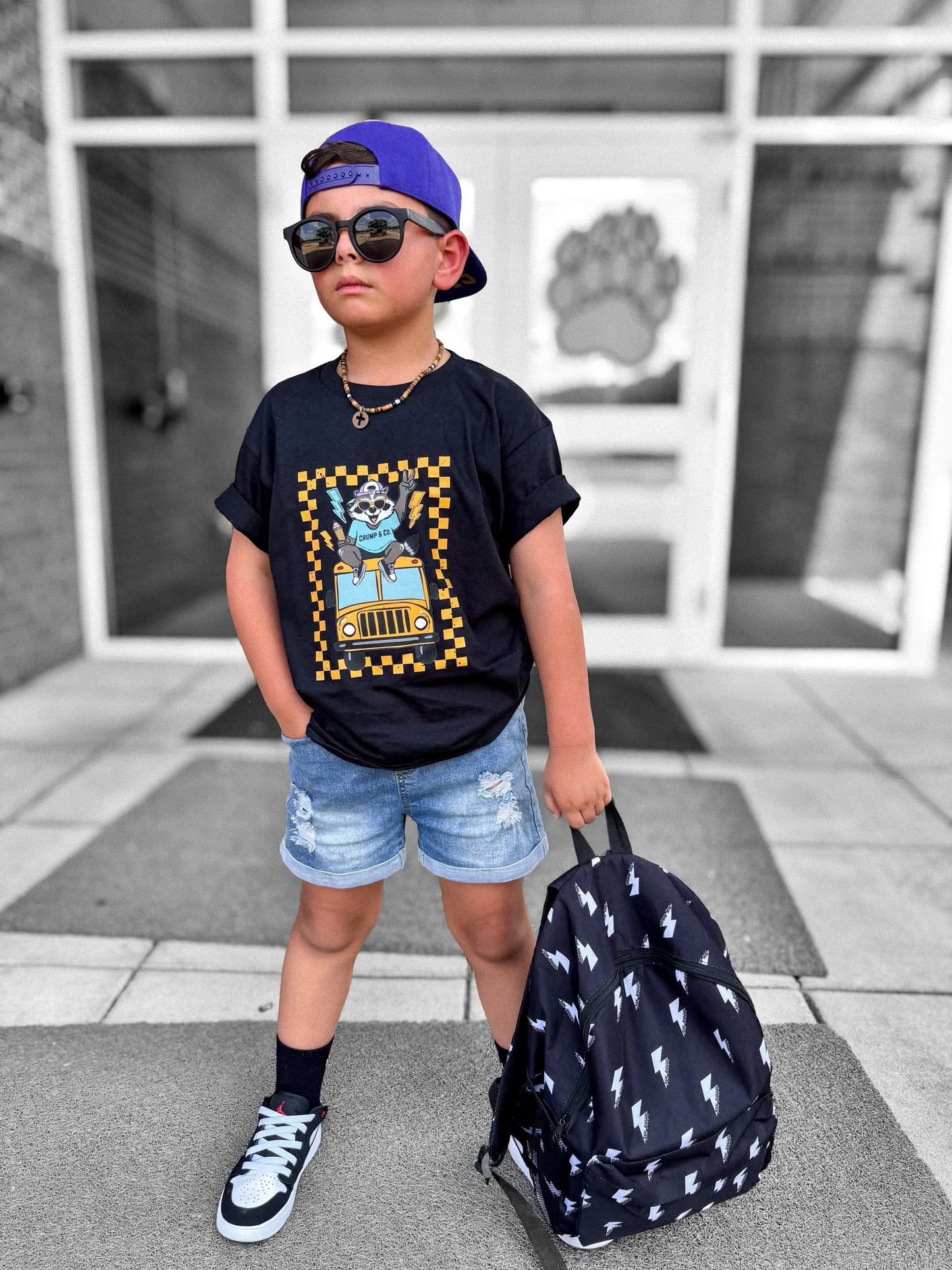 Cool Bus | Black Graphic T-shirt