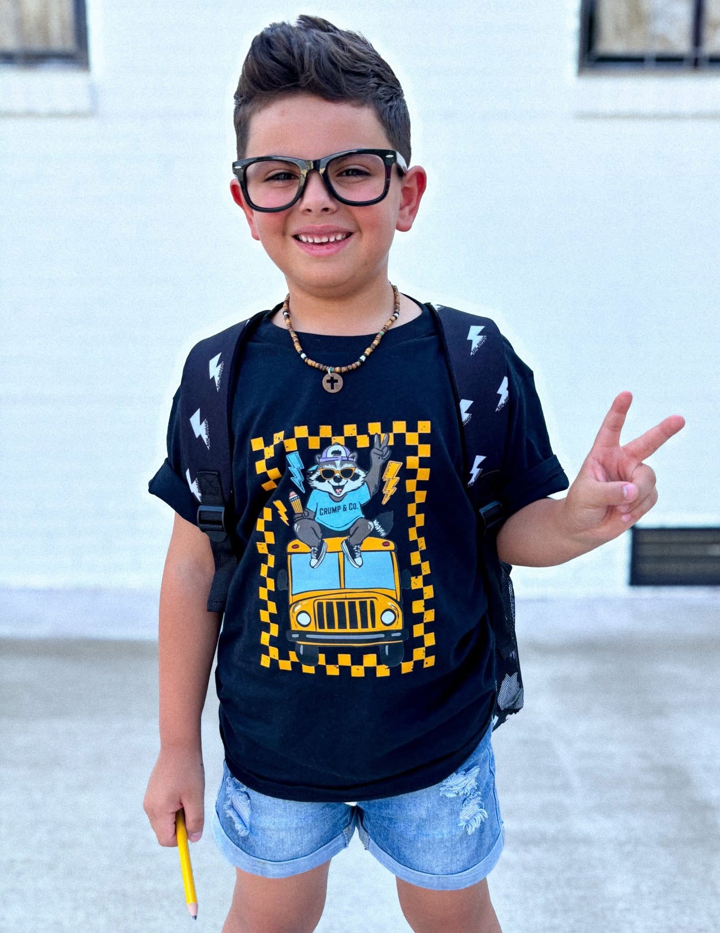 Cool Bus | Black Graphic T-shirt
