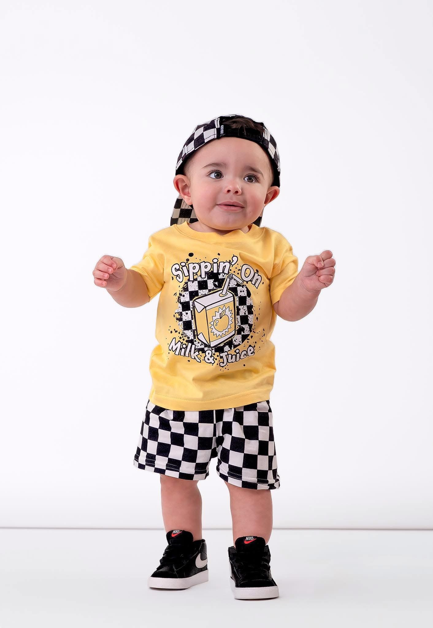 Milk & Juice | Yellow Graphic T-shirt