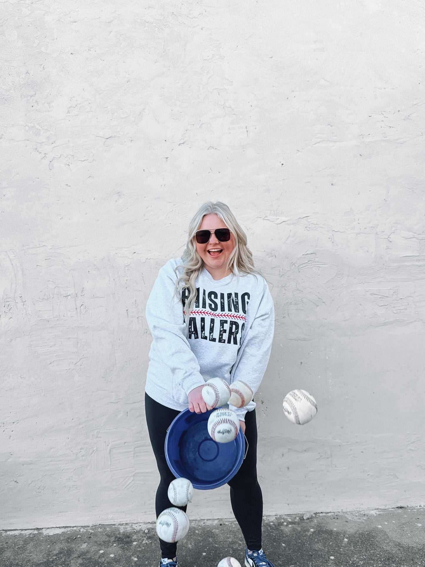 Raising Ballers | Ash Gildan Sweatshirt