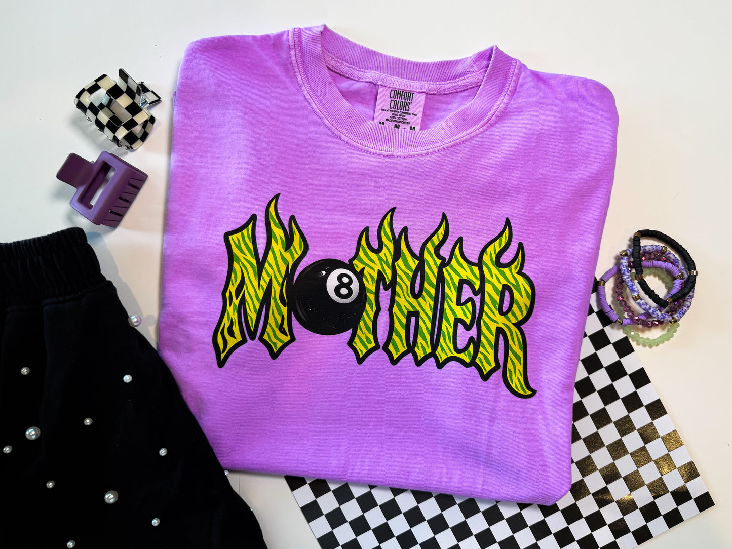 Mother 8Ball | Neon Purple Comfort Color