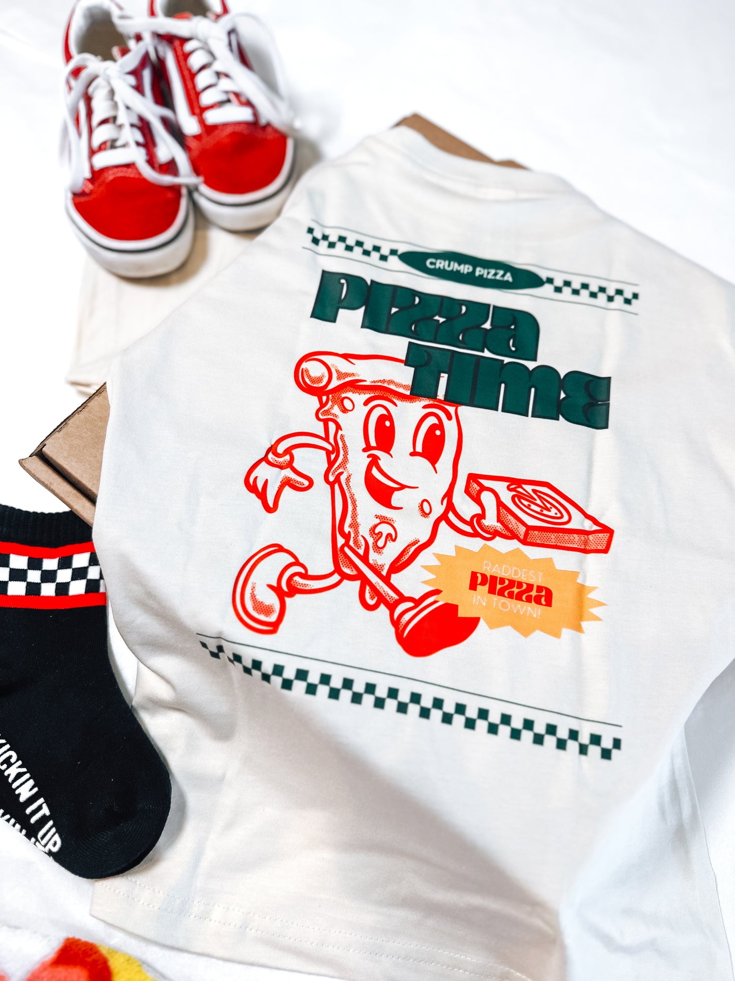 Pizza Time | Ivory Graphic T-shirt