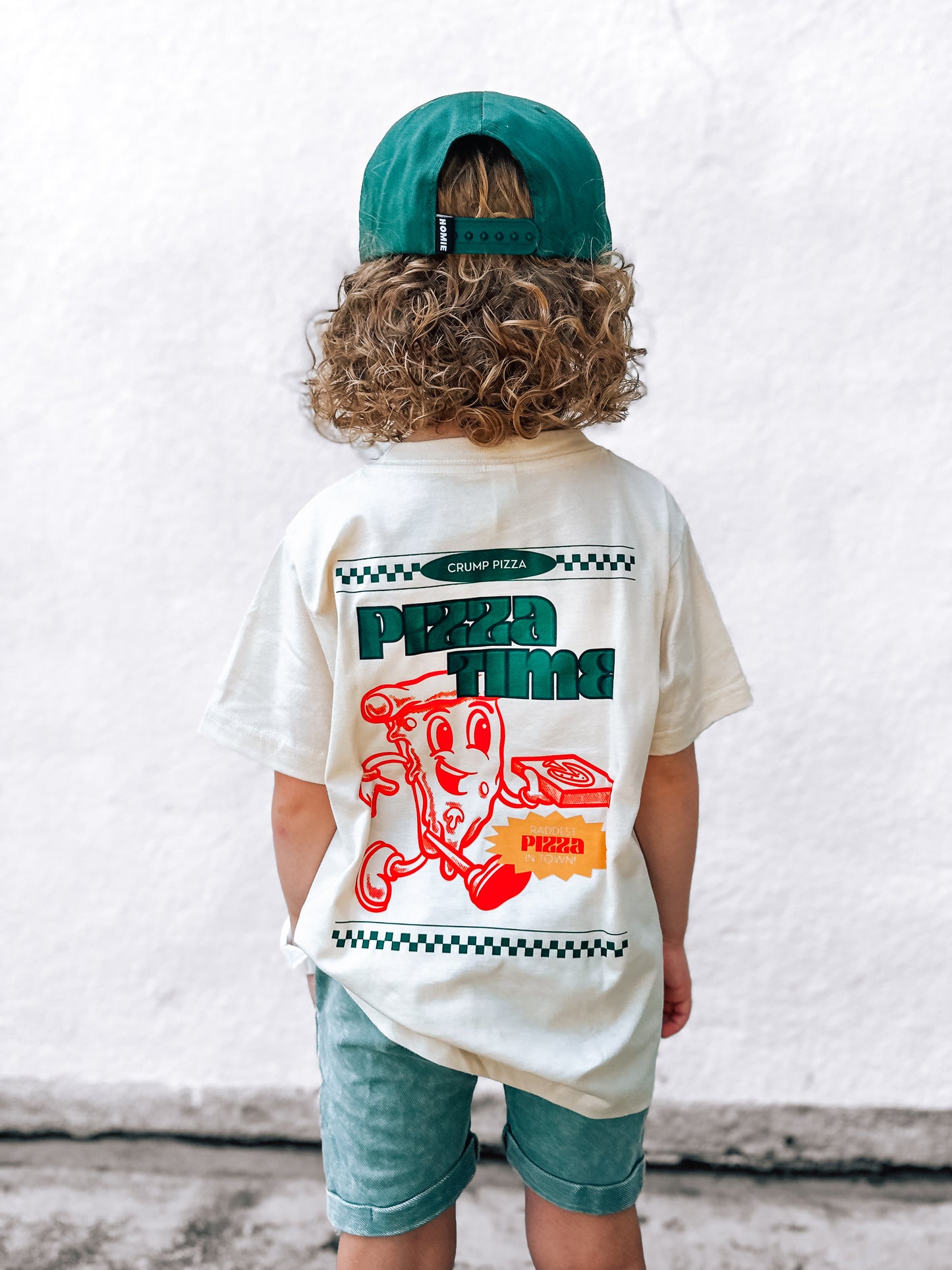 Pizza Time | Ivory Graphic T-shirt