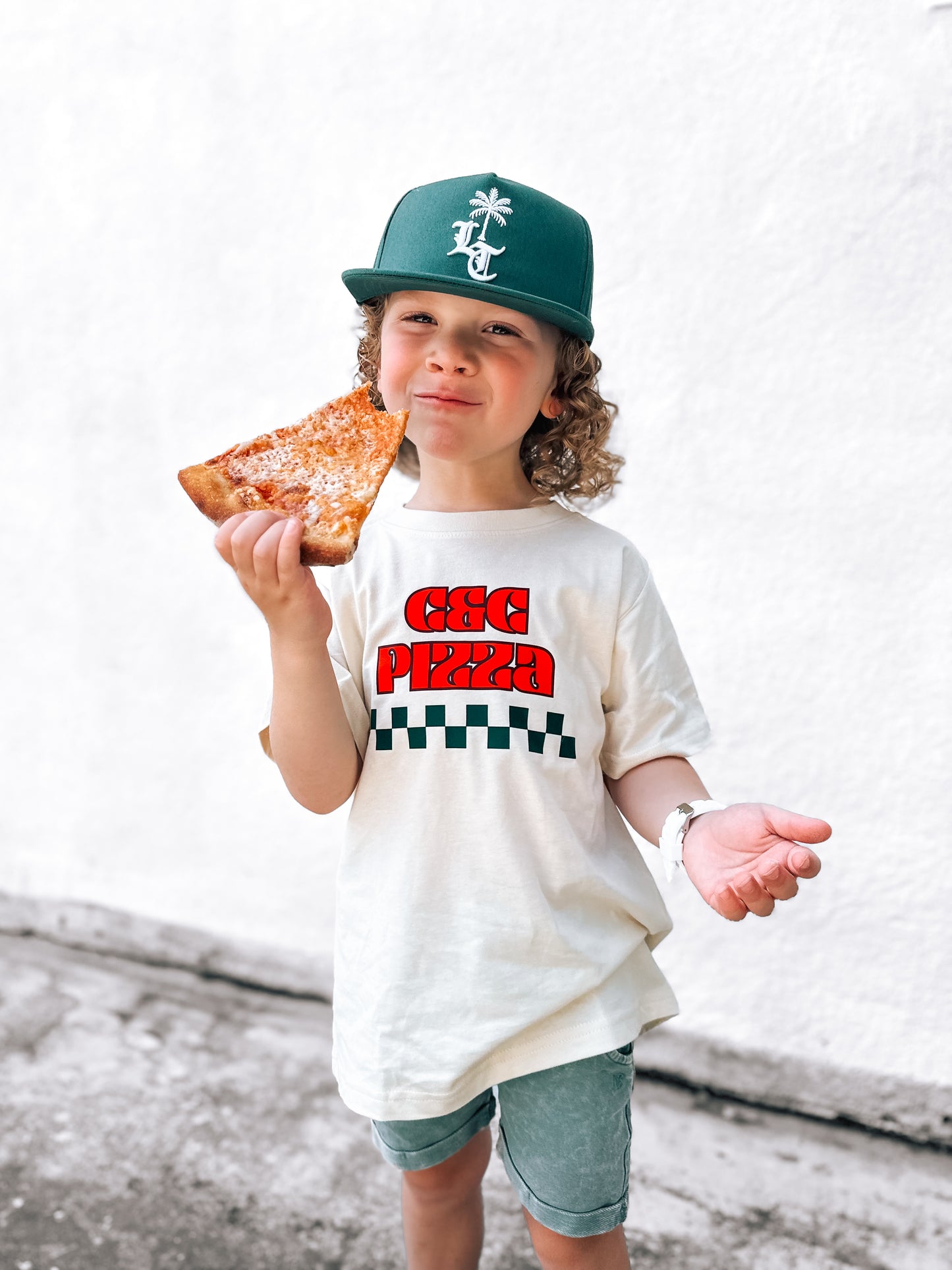 Pizza Time | Ivory Graphic T-shirt