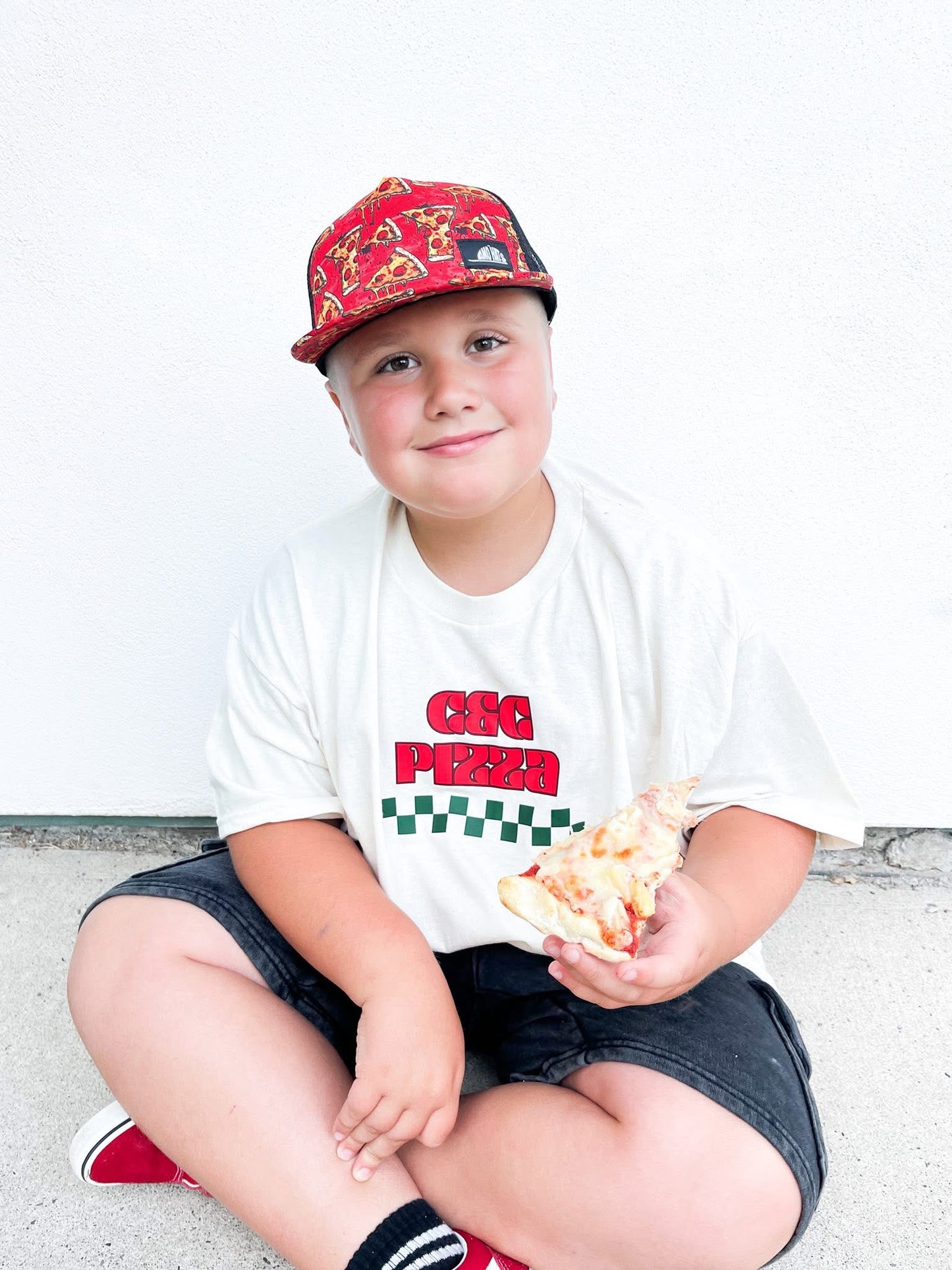 Pizza Time | Ivory Graphic T-shirt