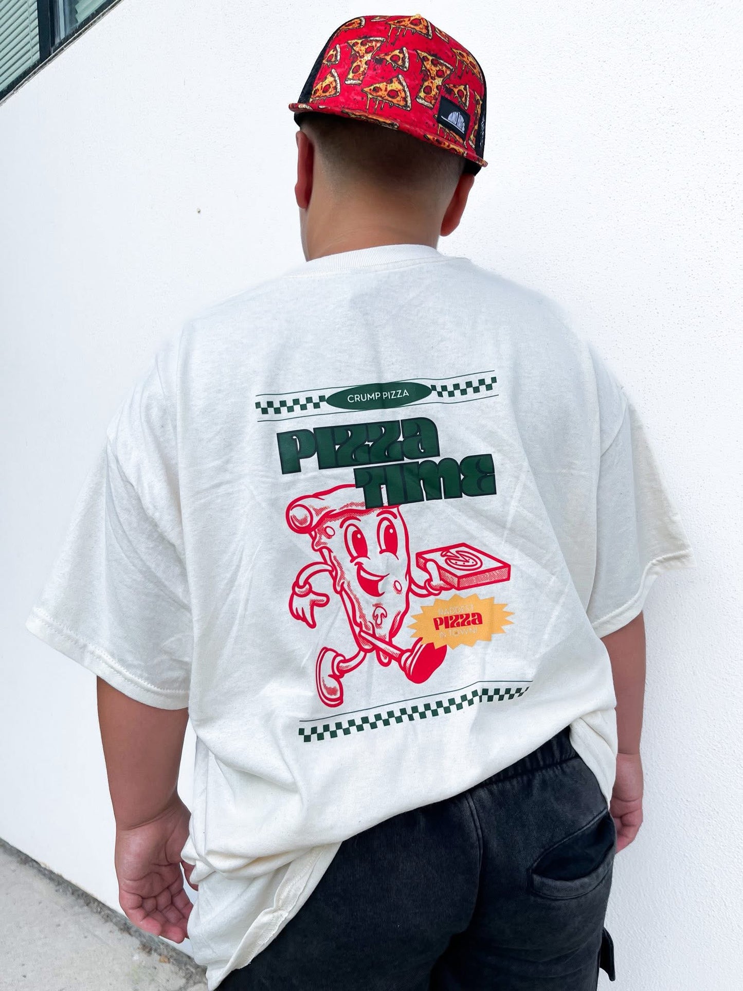 Pizza Time | Ivory Graphic T-shirt