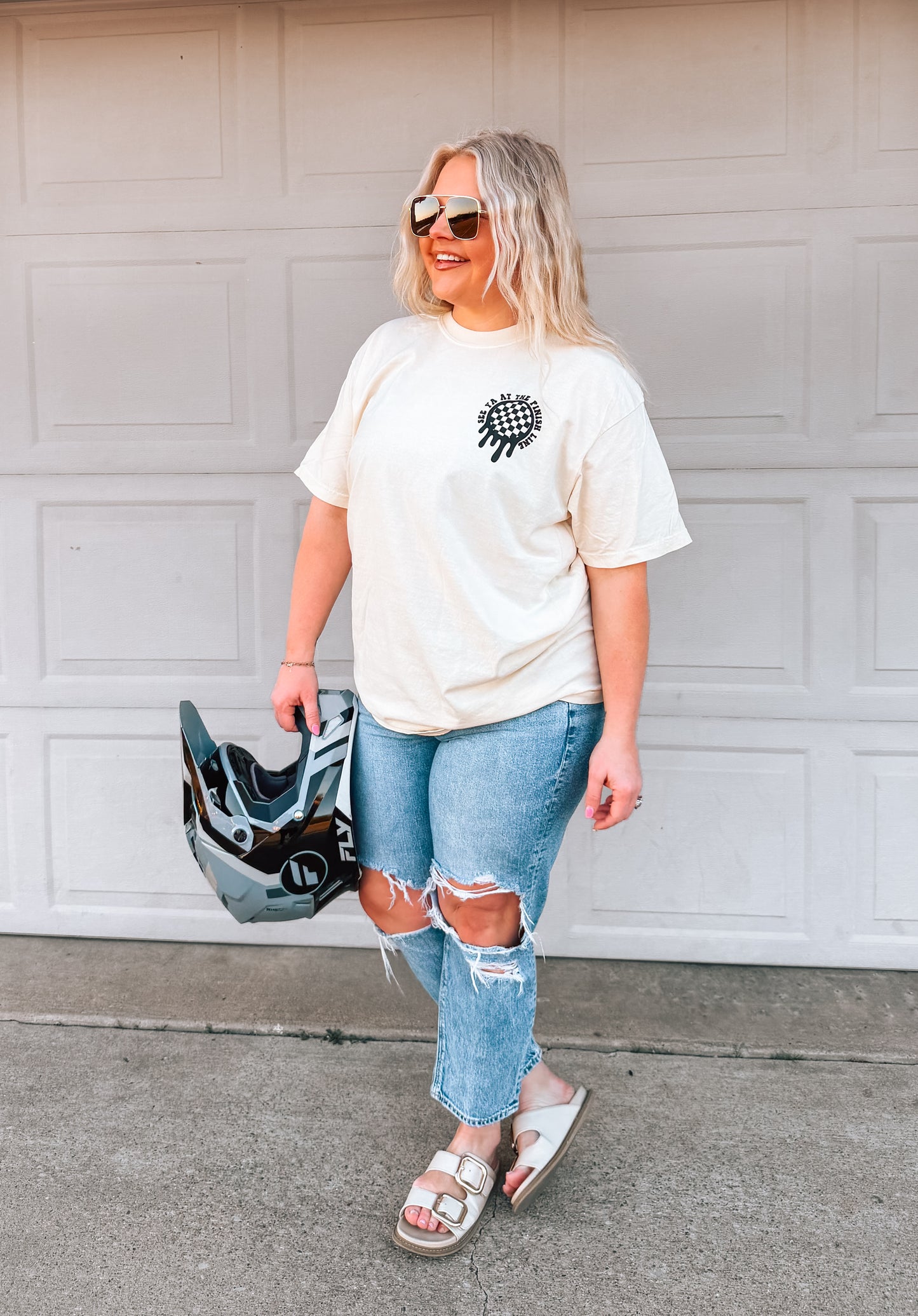 See Ya At The Finish Line | Comfort Color Tee-Ivory