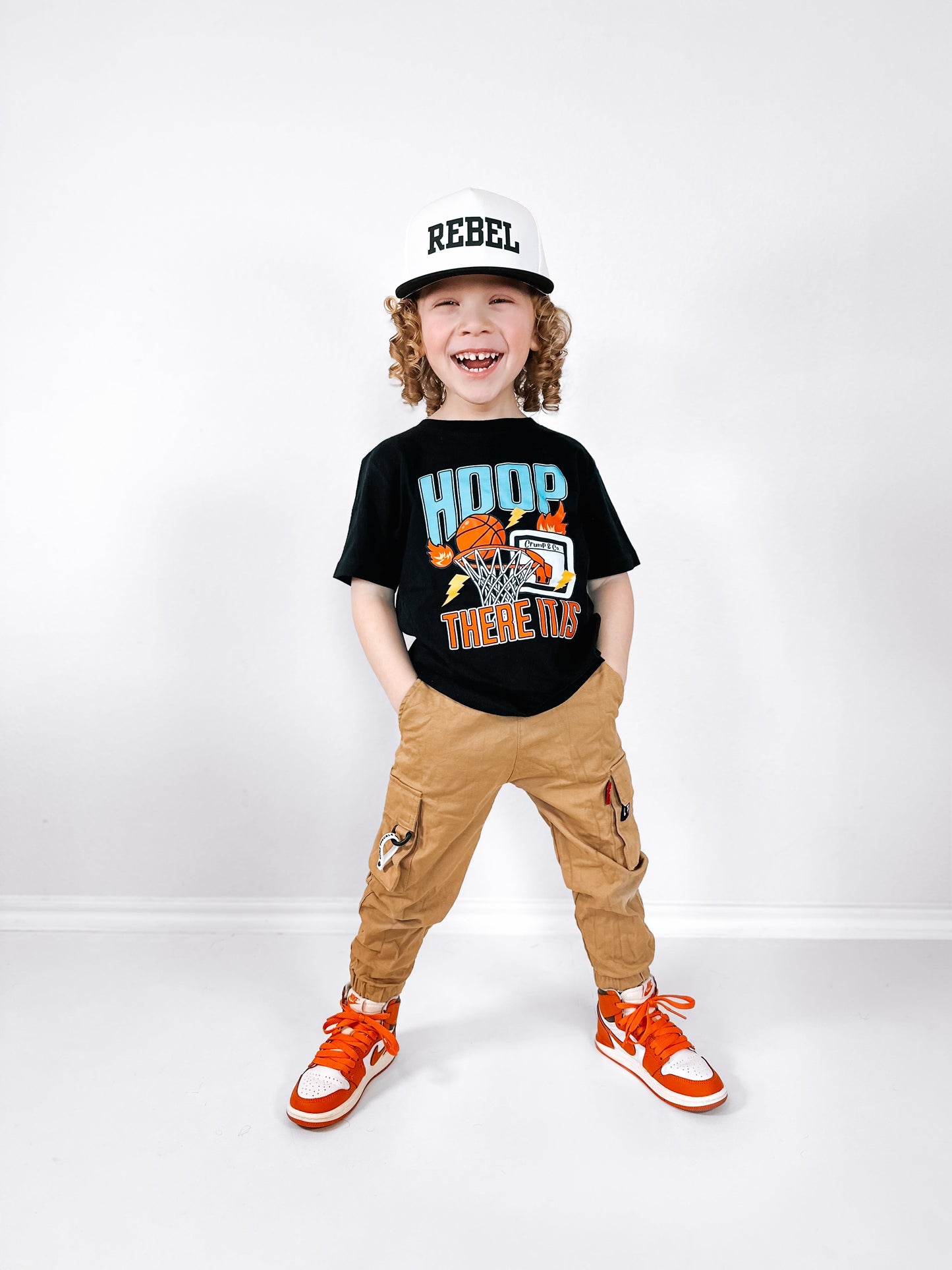Hoop, There It Is| Black Graphic T-shirt