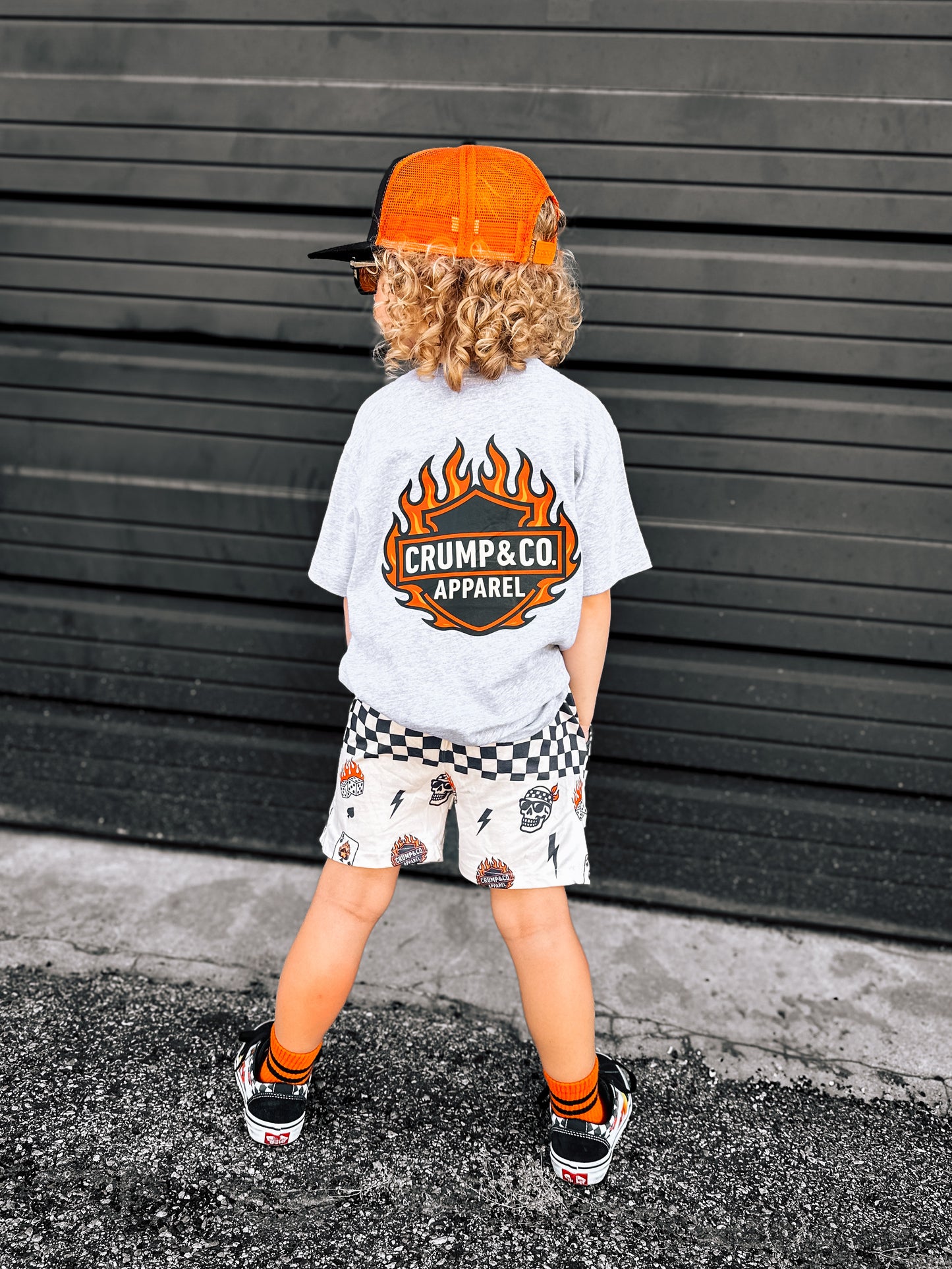 Crump & Co. Flame | Heather Grey Graphic T-shirt