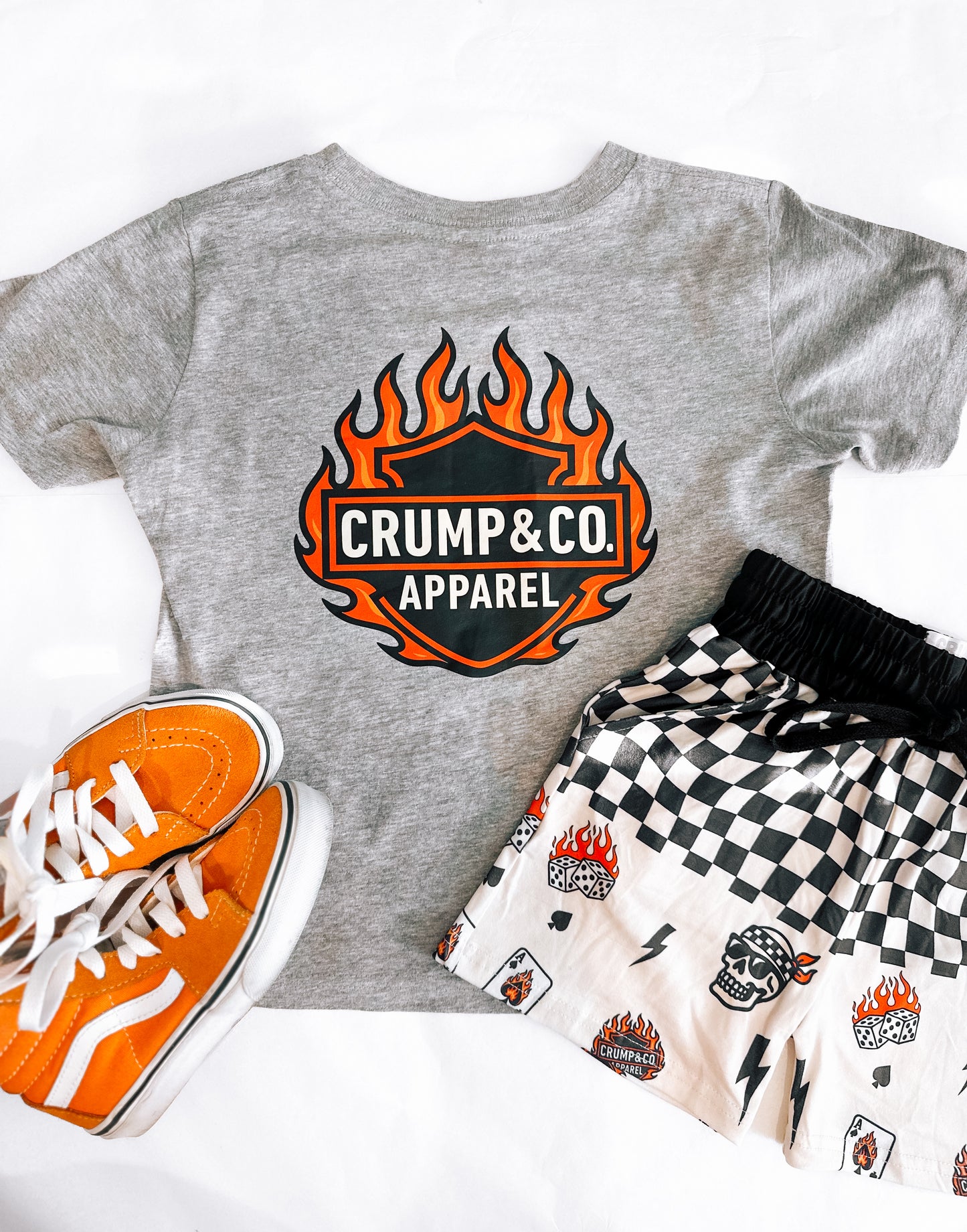 Crump & Co. Flame | Heather Grey Graphic T-shirt