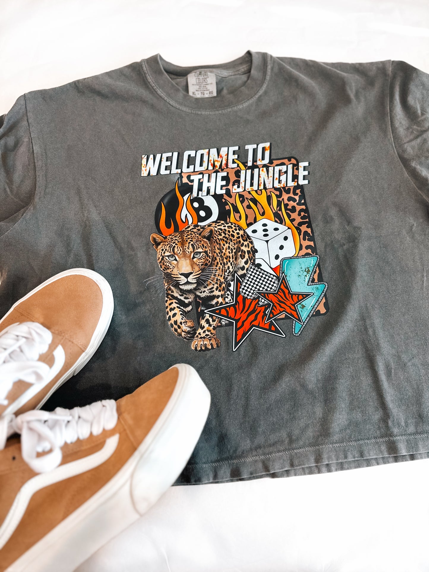 Welcome to the Jungle | Comfort Color Crop Tee- Pepper