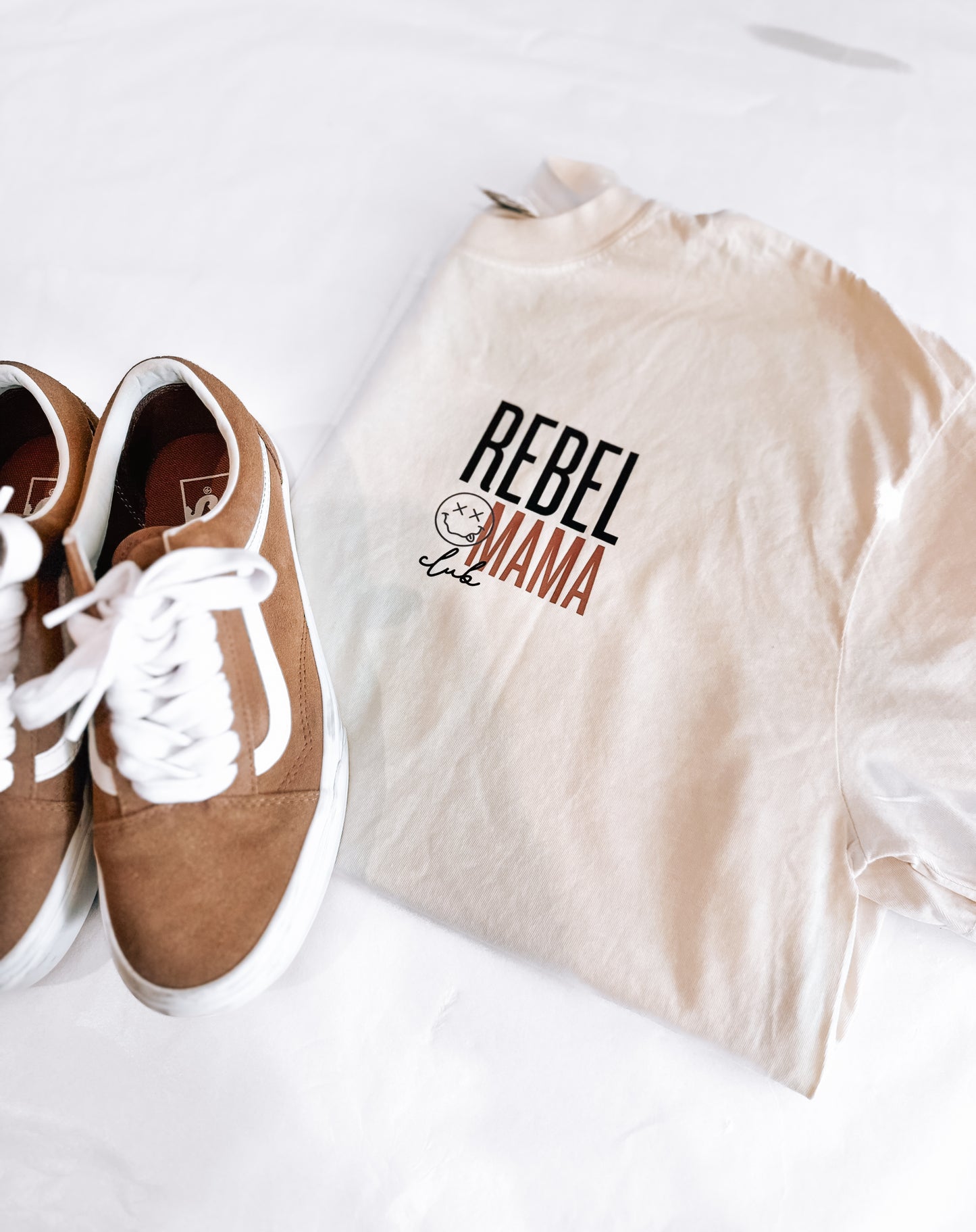 Rebel Mama Club | Ivory Comfort Color Shirt