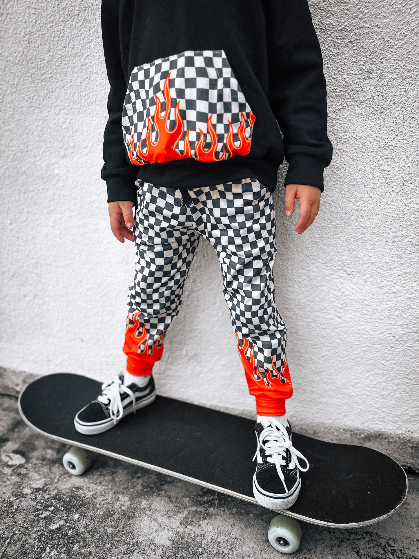 Check and Fire | Hoodie/ Jogger Set