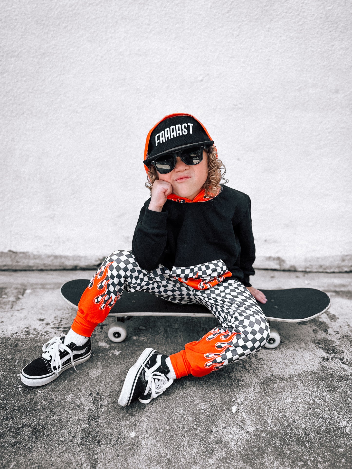 Check and Fire | Hoodie/ Jogger Set