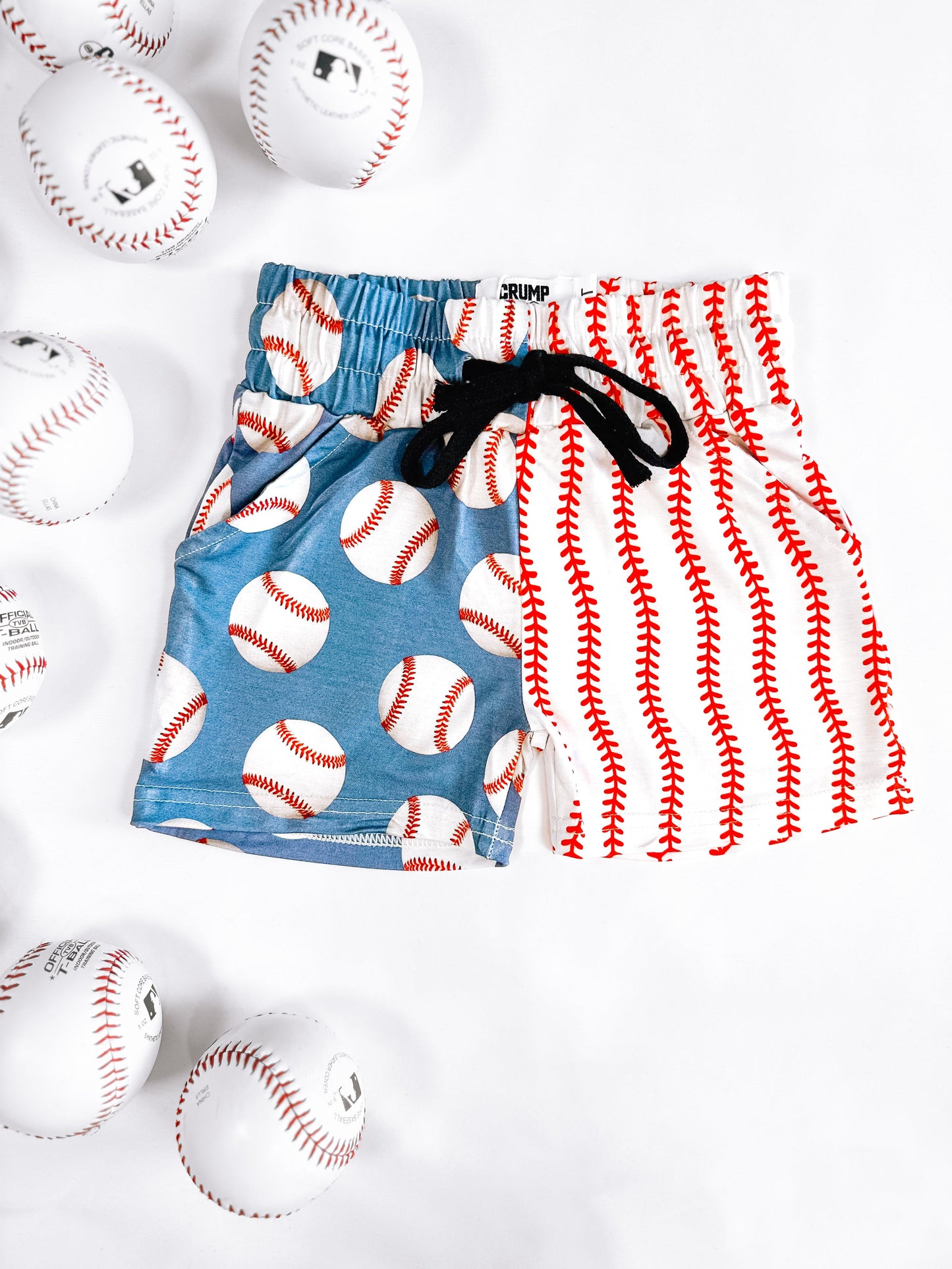 Mix Match Ballpark | Bamboo Tie Shorts*