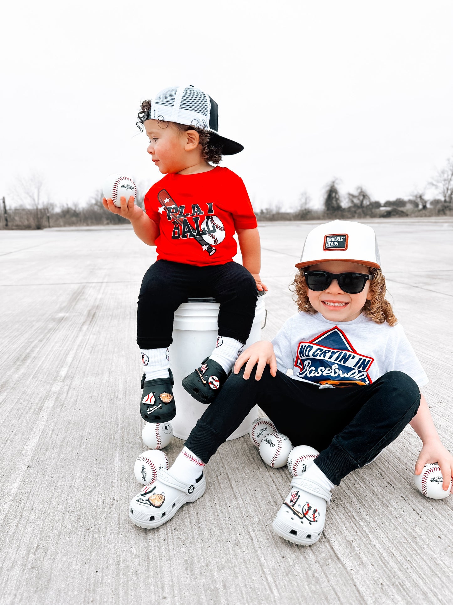 Play Ball | Red Graphic T-shirt