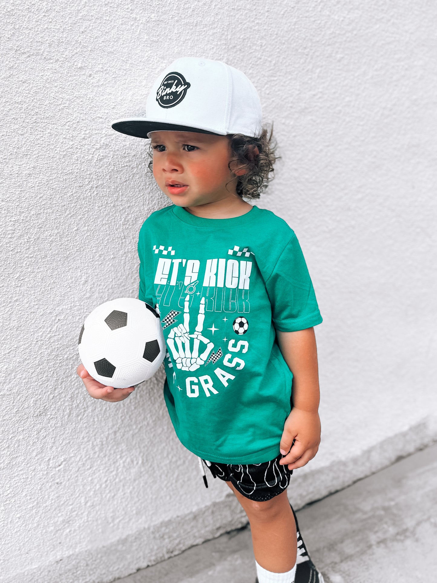 Kickin' Grass | Green Graphic T-Shirt