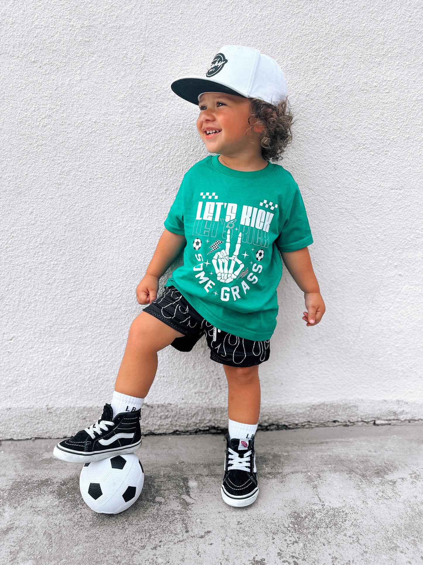 Kickin' Grass | Green Graphic T-Shirt