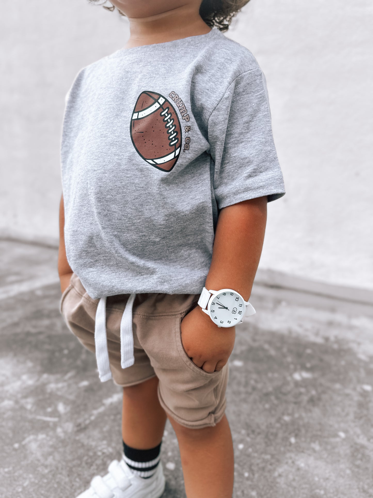 Football Flags| Heather Grey Graphic T-Shirt