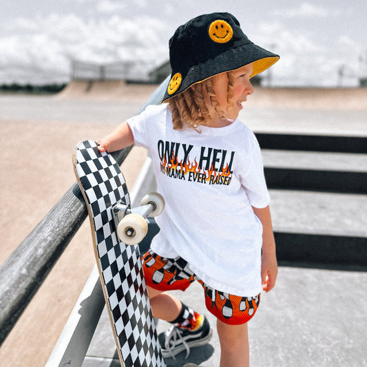 Mama Ever Raised  | White Graphic T-Shirt