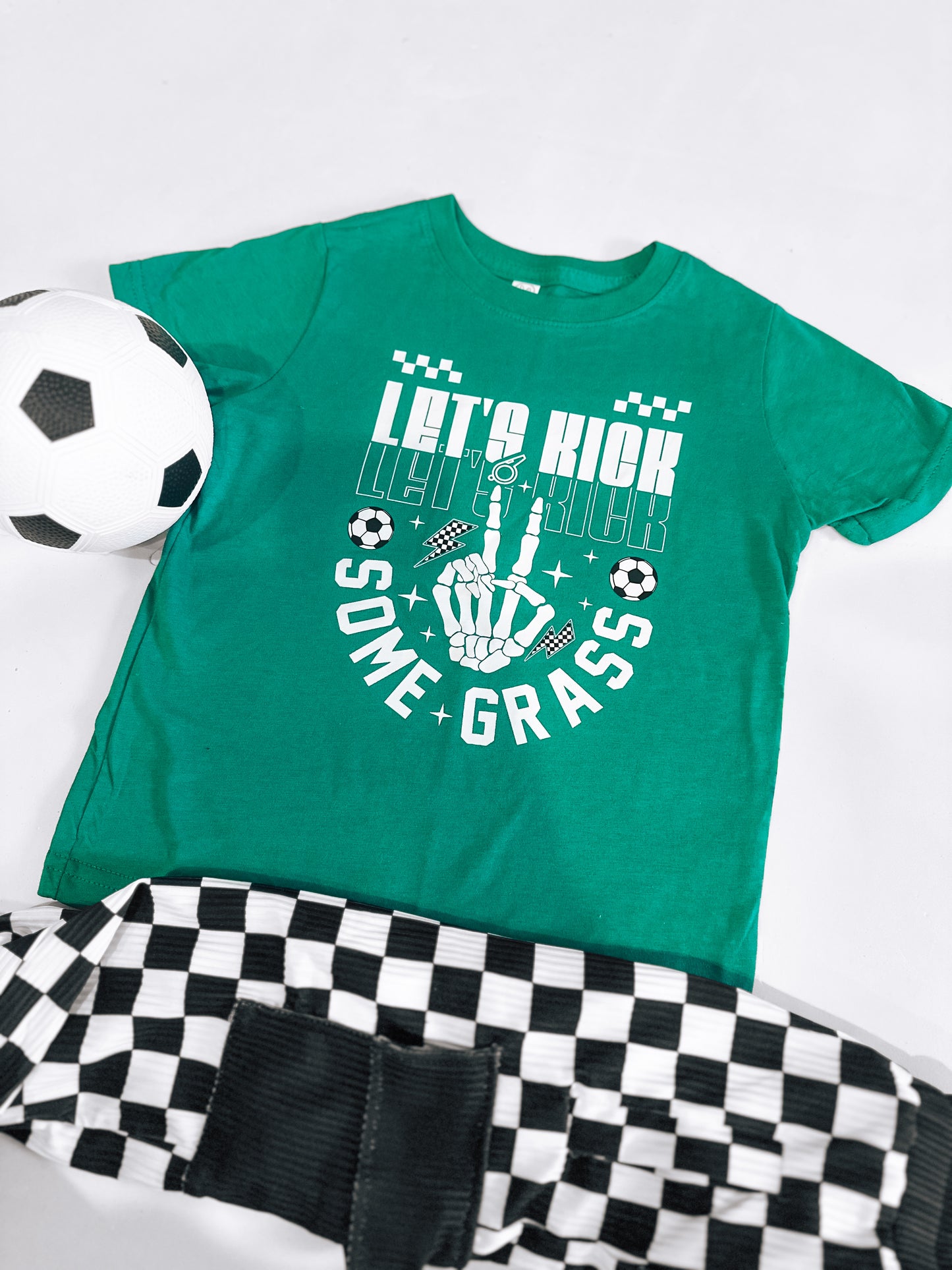 Kickin' Grass | Green Graphic T-Shirt