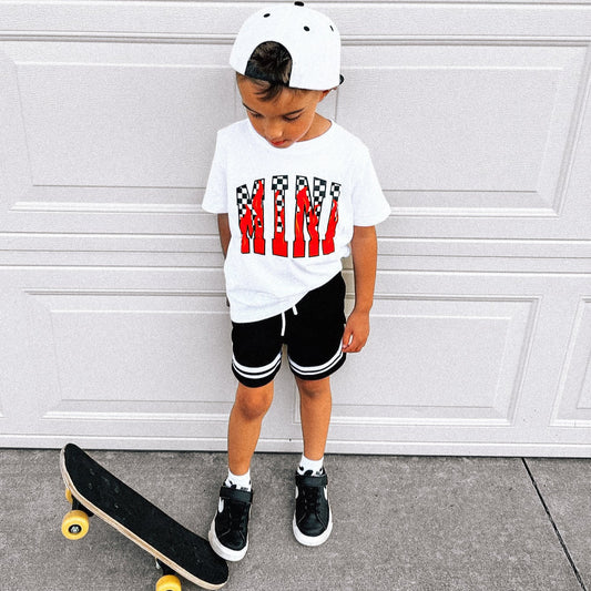 Mini Flame | White Graphic T-Shirt